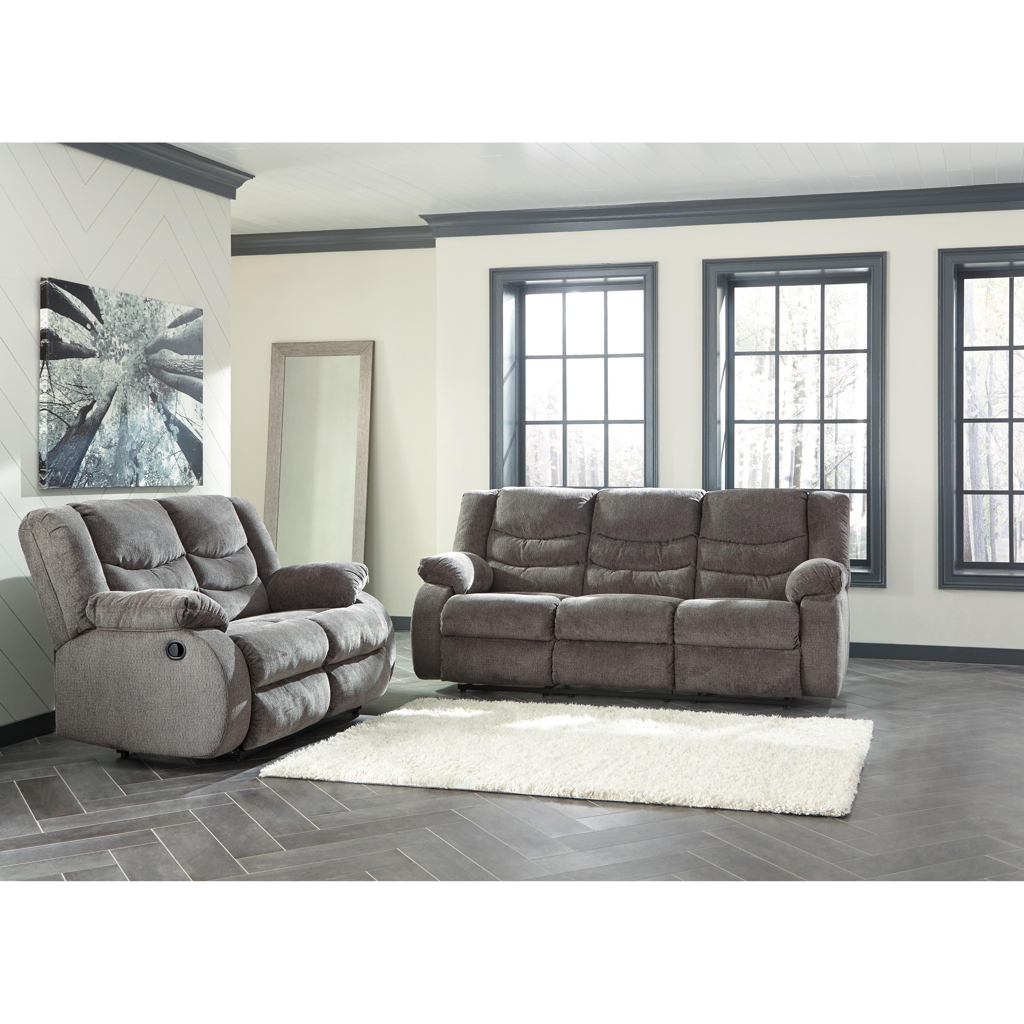 Signature Design by Ashley Tulen 98606U1 2 pc Reclining Living Room Set IMAGE 3