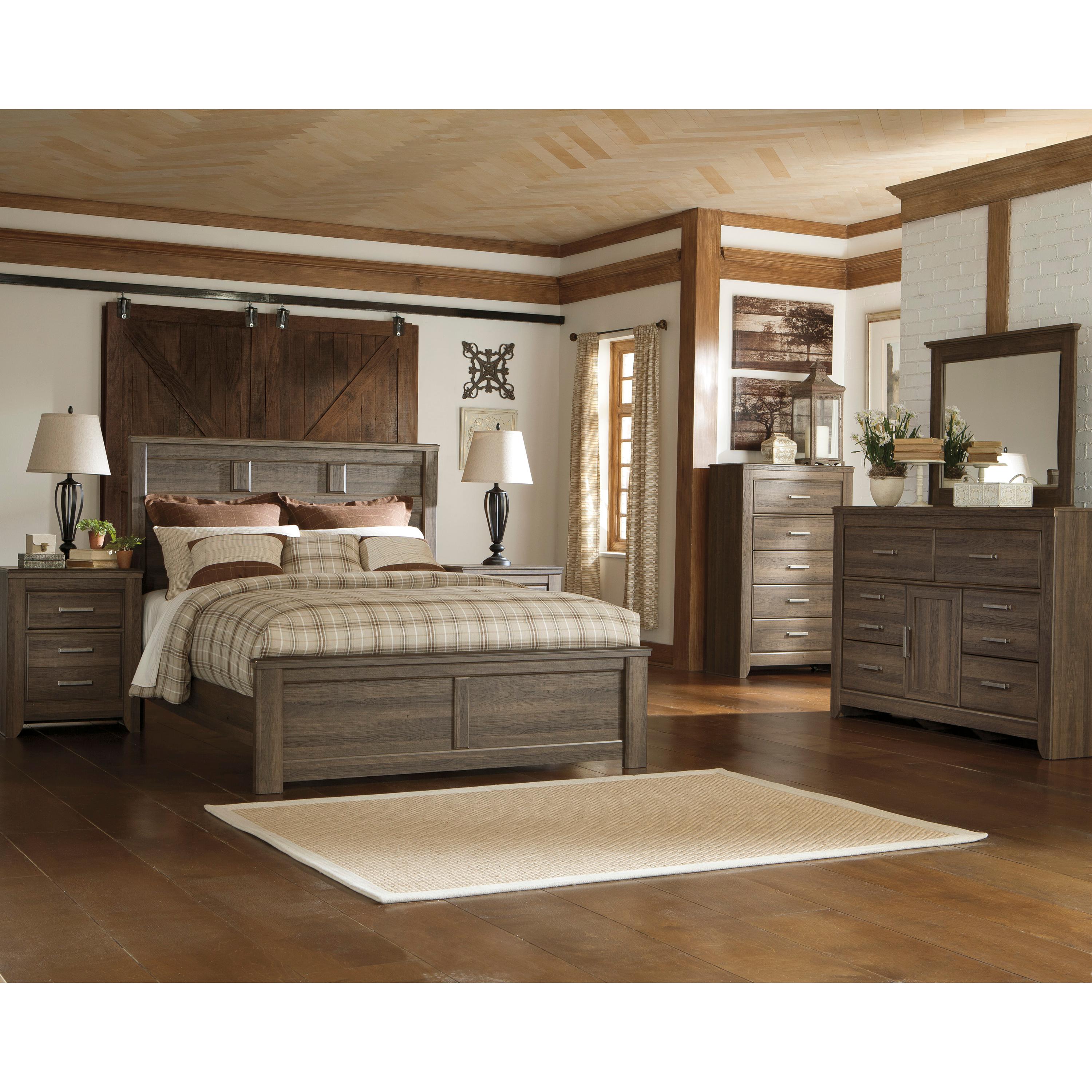 Signature Design by Ashley Juararo B251 7 pc King Panel Bedroom Set IMAGE 1