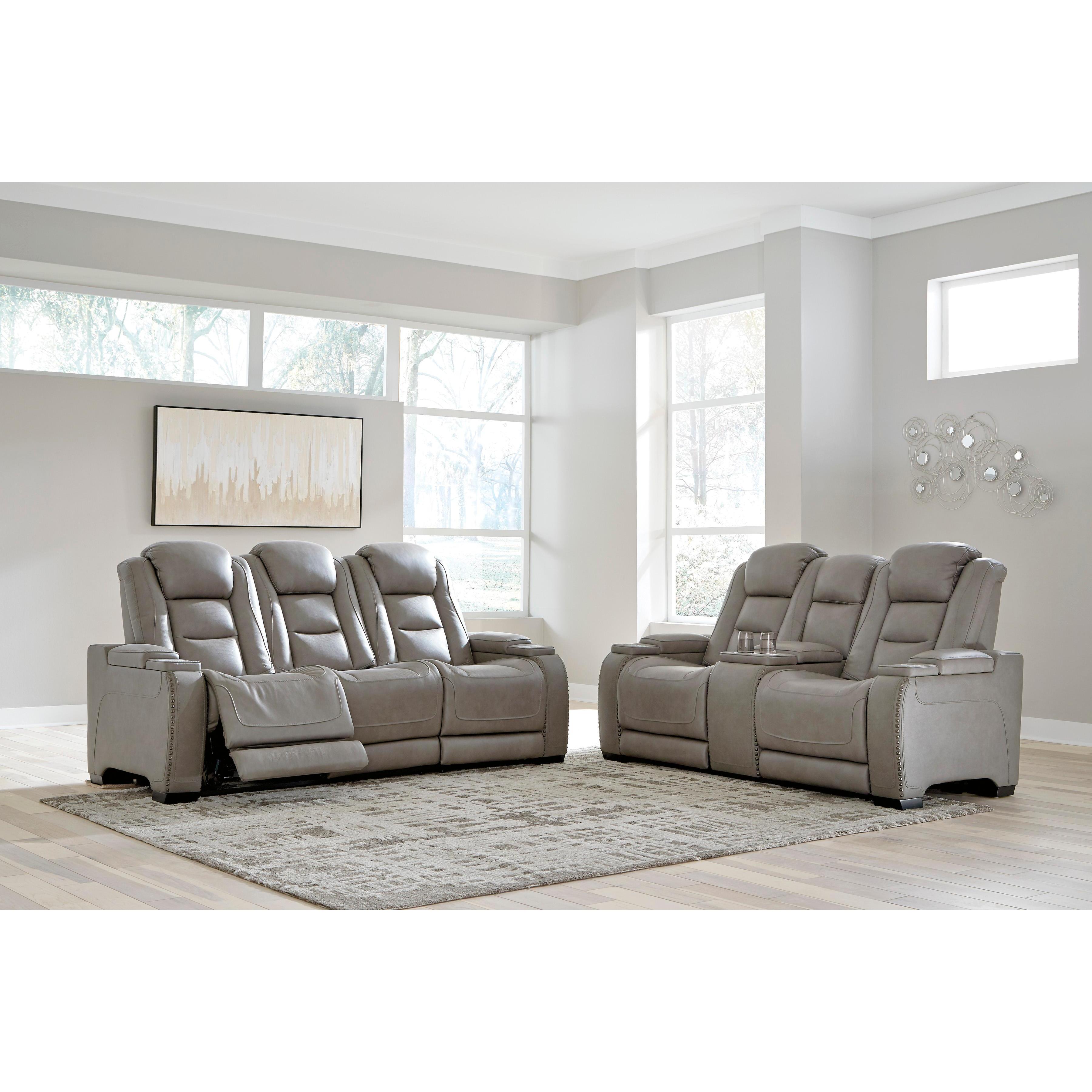 Signature Design by Ashley The Man-Den U85305 2 pc Power Reclining Living Room Set IMAGE 3