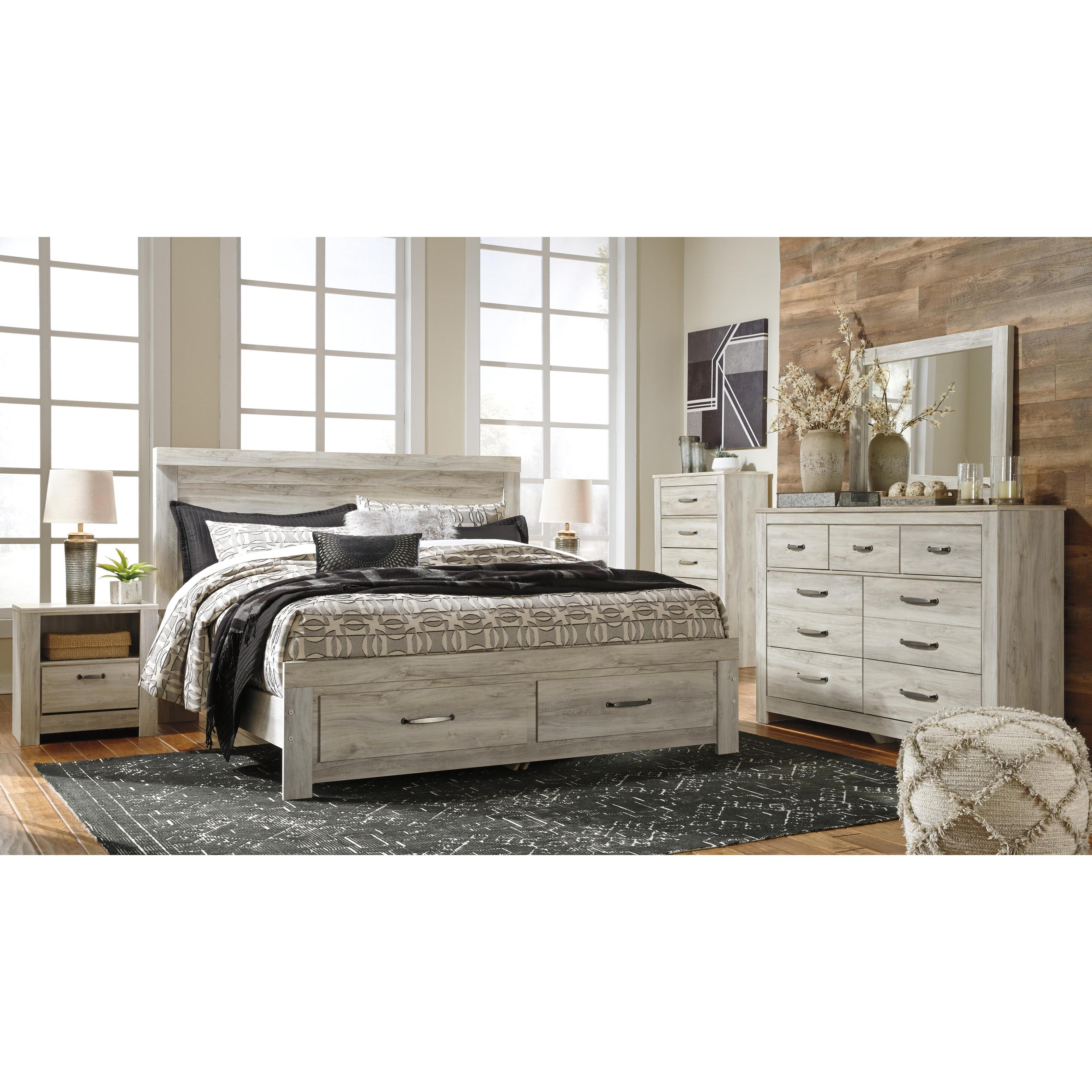 Signature Design by Ashley Bellaby B331B19 7 pc King Platform Storage Bedroom Set IMAGE 1