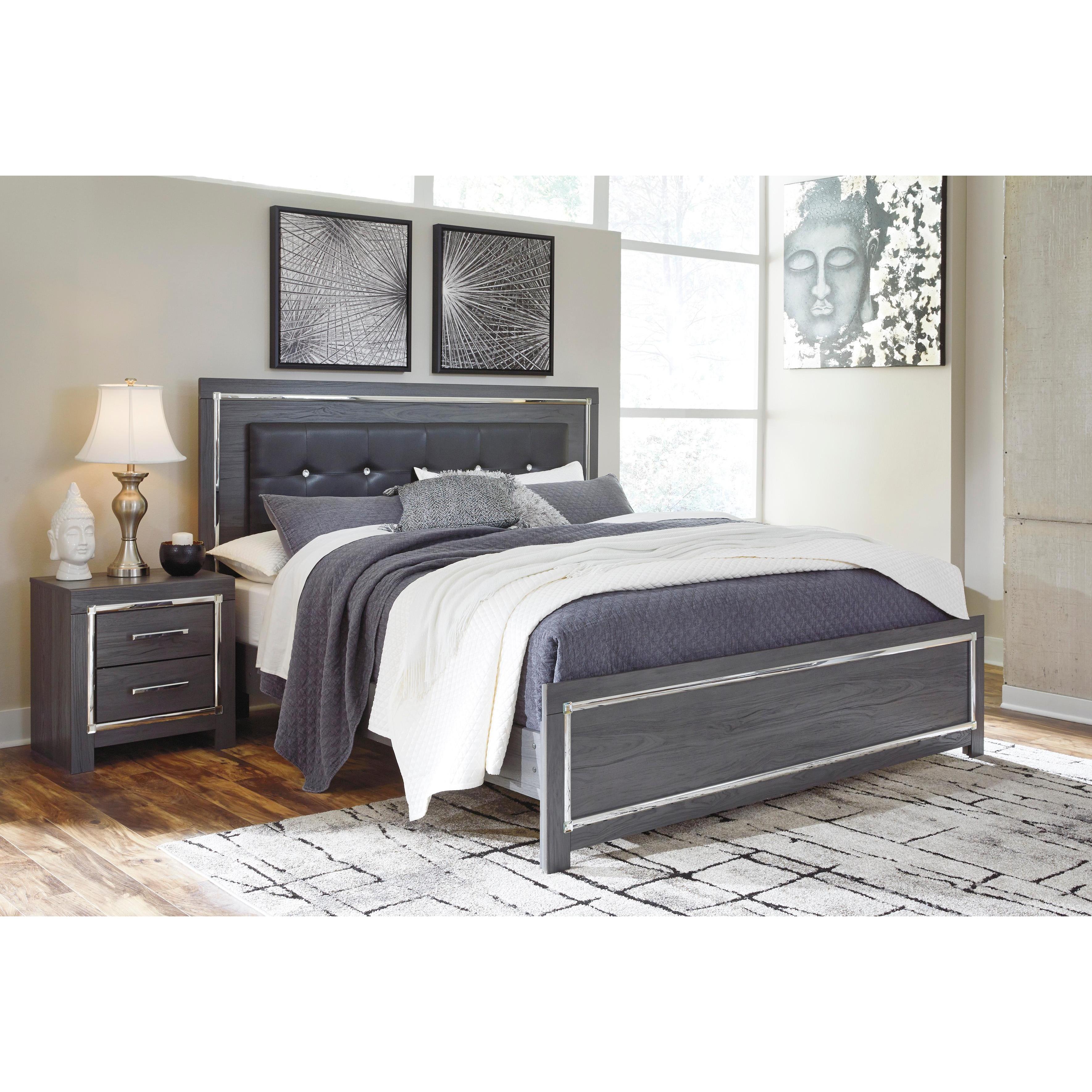 Signature Design by Ashley Lodanna B214 6 pc King Panel Bedroom Set IMAGE 2