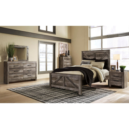 Signature Design by Ashley Wynnlow B440B24 6 pc Queen Crossbuck Panel Bedroom Set IMAGE 1