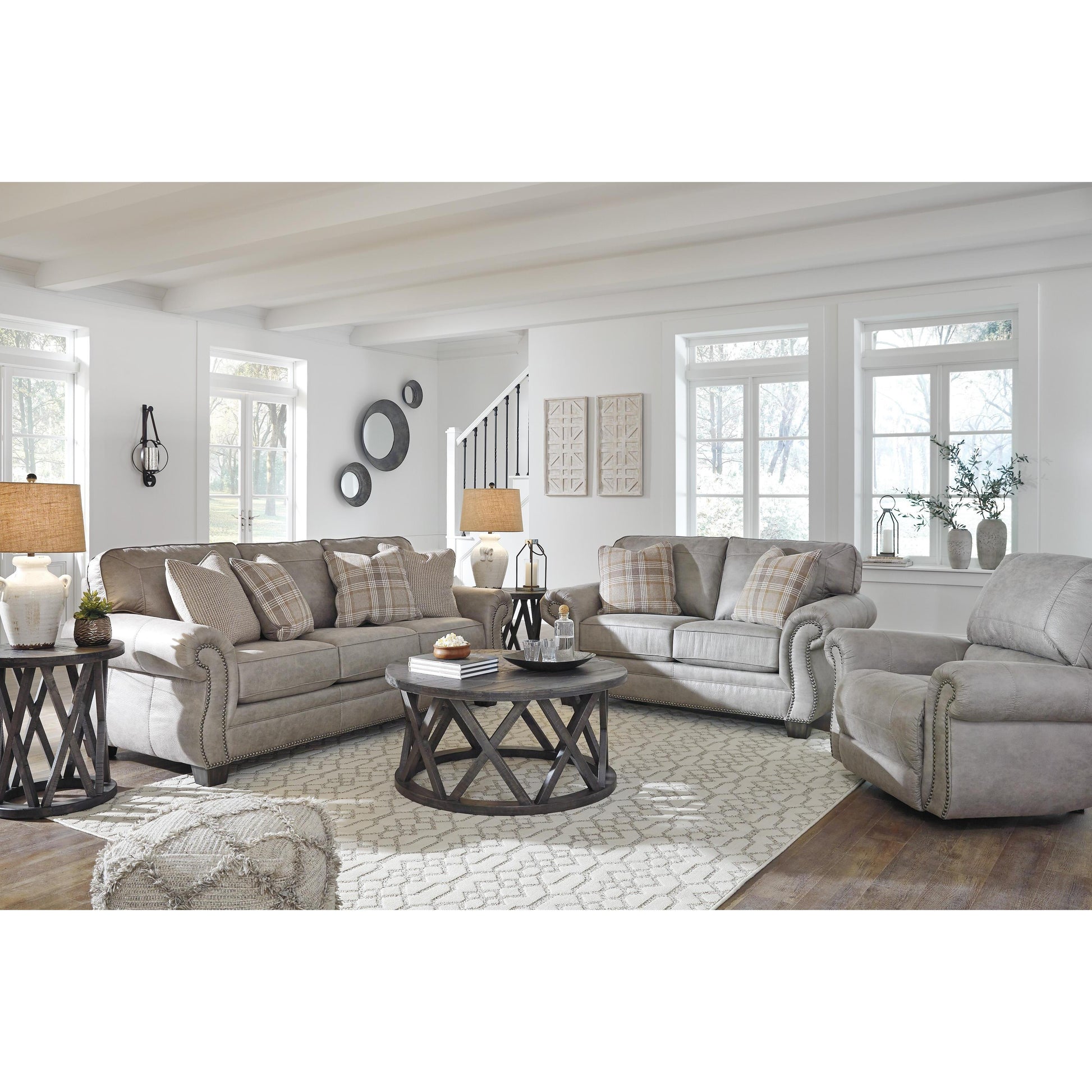 Signature Design by Ashley Olsberg 48701U8 3 pc Living Room Set IMAGE 1