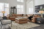 Signature Design by Ashley Emilia Leather 3 pc Sectional 3090164/3090146/3090165