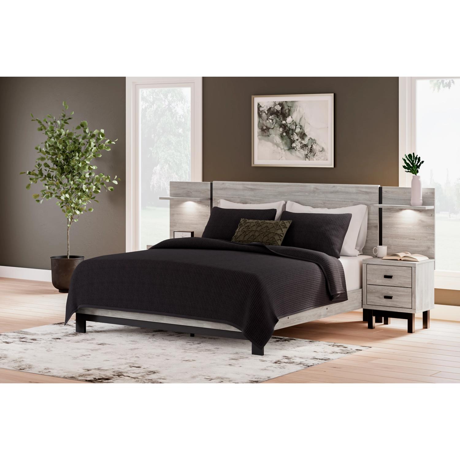 Signature Design by Ashley Vessalli B1036 7 pc King Panel Bedroom Set IMAGE 2