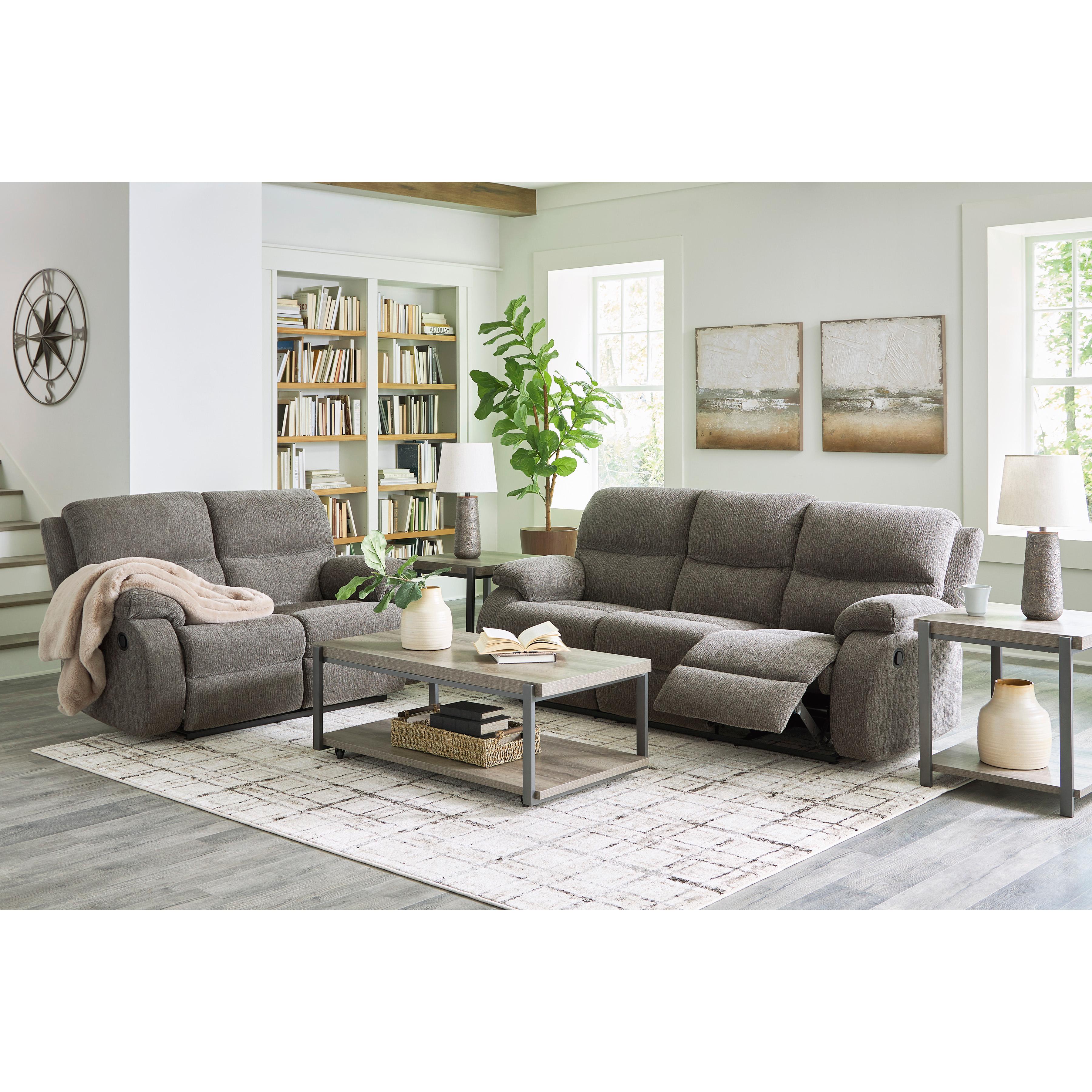 Signature Design by Ashley Scranto 66502U1 2 pc Reclining Living Room Set IMAGE 1