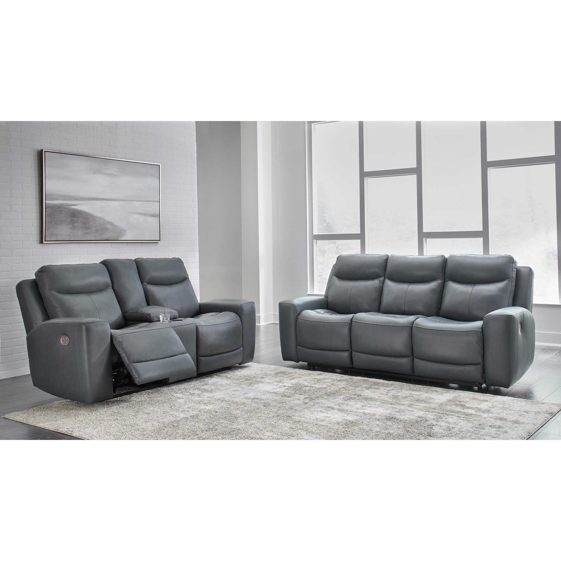 Signature Design by Ashley Mindanao U59504U1 2 pc Power Reclining Living Room Set IMAGE 3