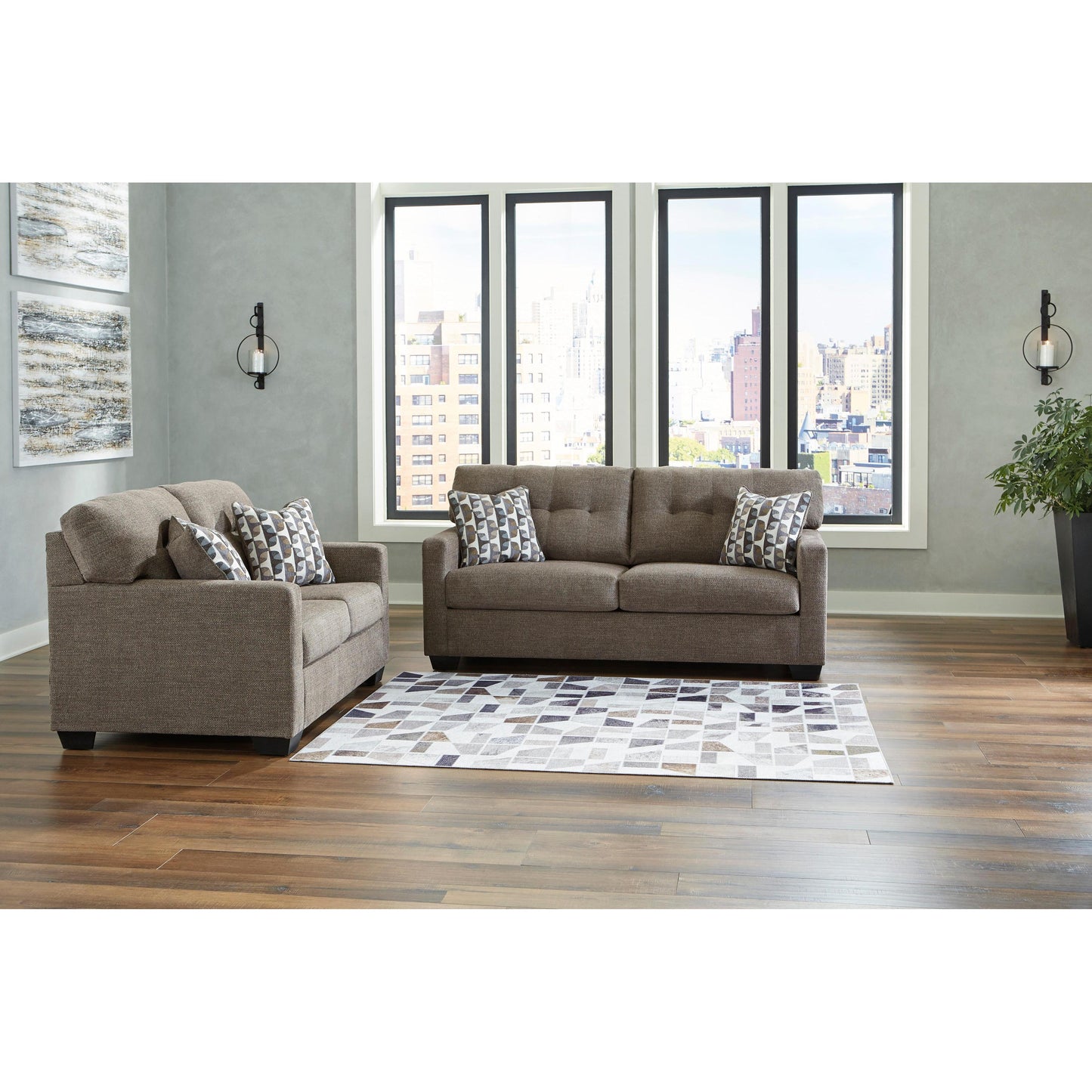 Signature Design by Ashley Mahoney 31005U1 2 pc Living Room Set IMAGE 2