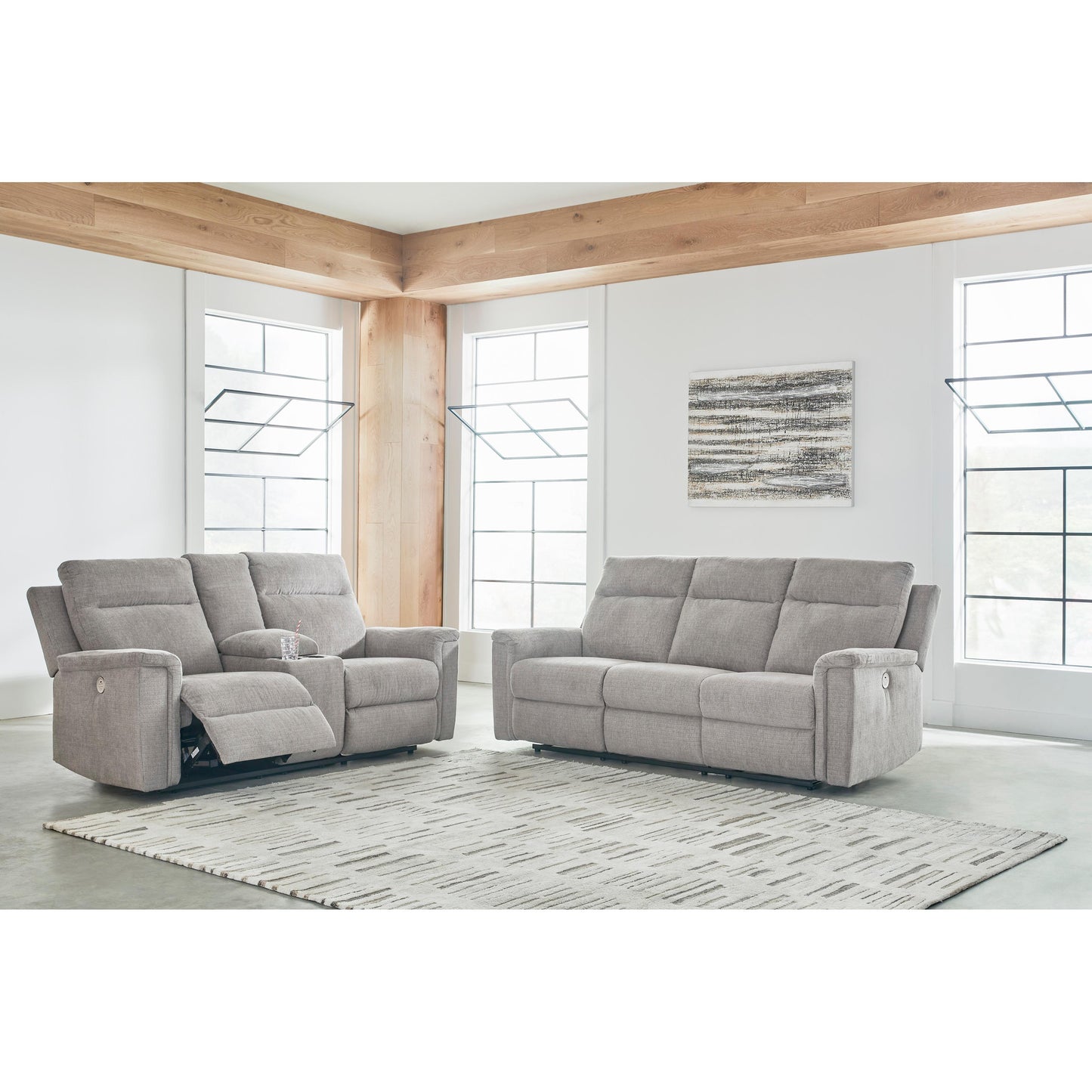 Signature Design by Ashley Barnsana 33201 2 pc Power Reclining Living Room Set IMAGE 2