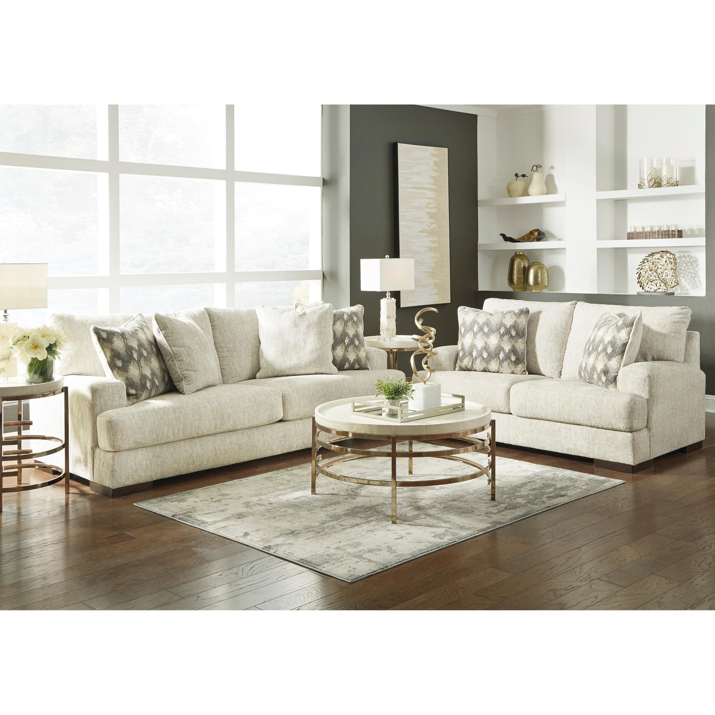 Signature Design by Ashley Caretti 12303U4 4 pc Sofa, Loveseat, Oversized Chair and Ottoman Set IMAGE 3