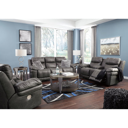 Signature Design by Ashley Erlangen Power Reclining Leather Look Sofa 3000415 IMAGE 11