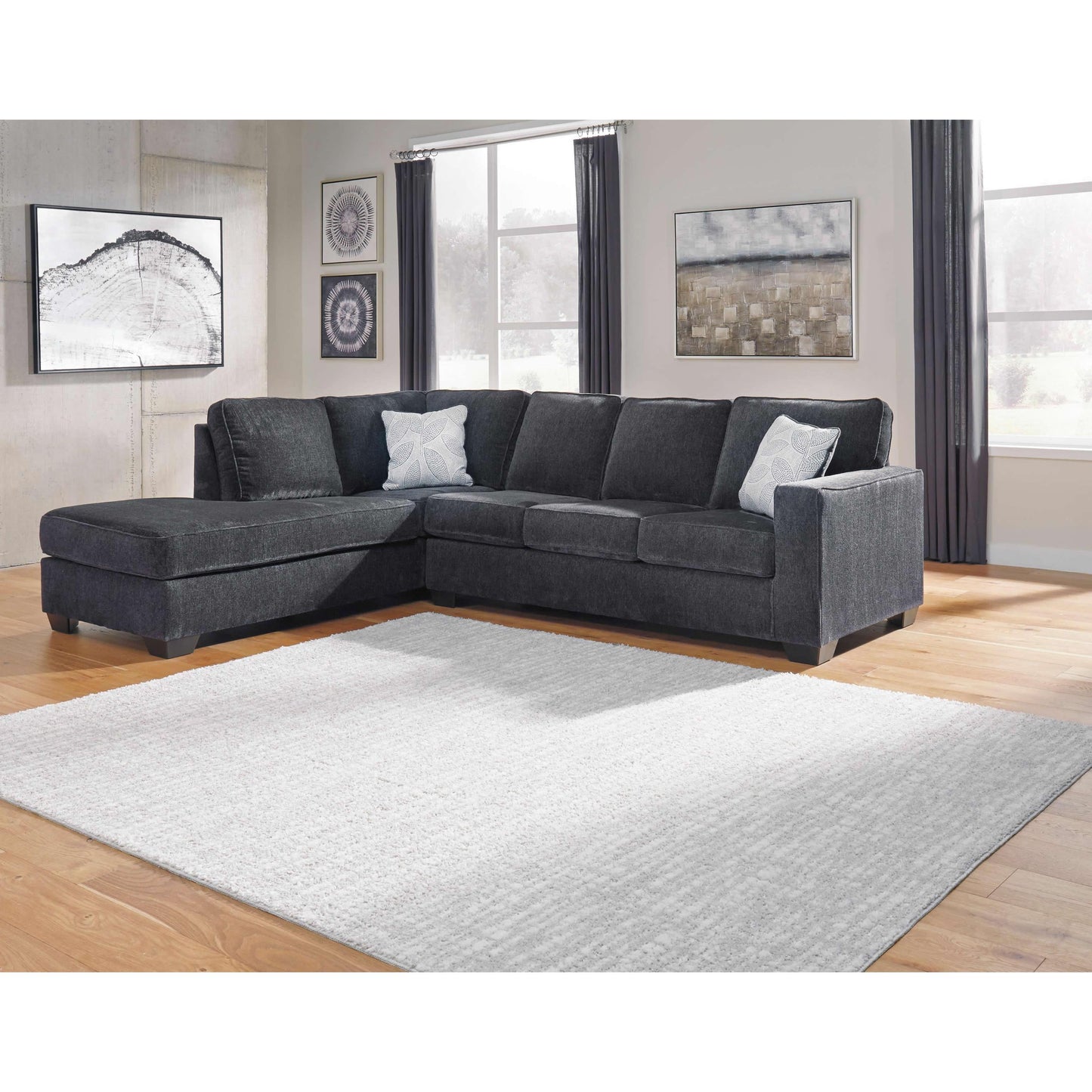 Signature Design by Ashley Altari Fabric Full Sleeper Sectional 8721316/8721383 IMAGE 2