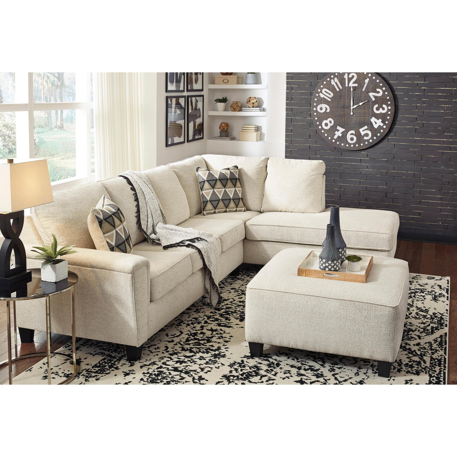 Signature Design by Ashley Abinger Fabric Queen Sleeper Sectional 8390469/8390417 IMAGE 6