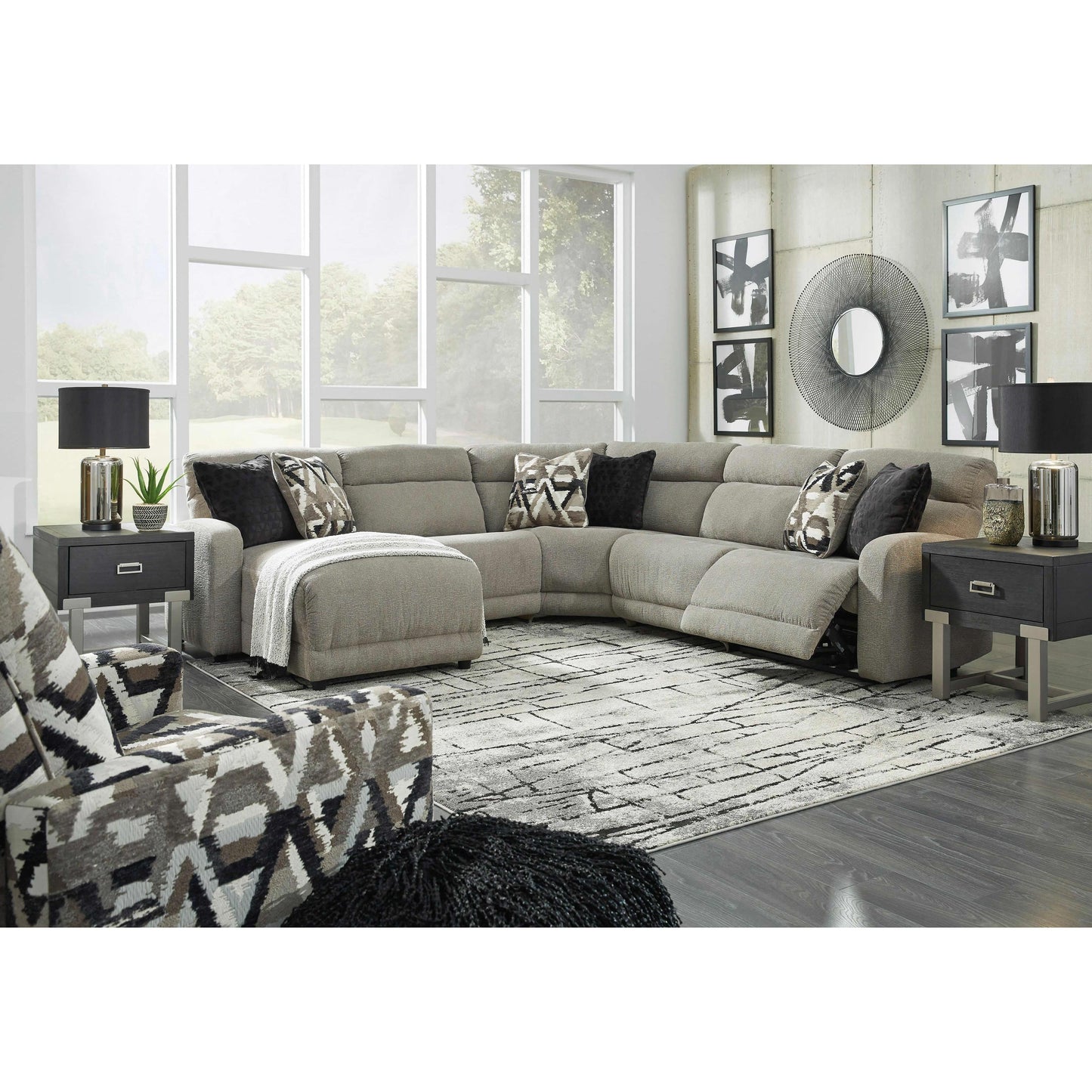 Signature Design by Ashley Colleyville Power Reclining Fabric 5 pc Sectional 5440579/5440546/5440577/5440546/5440562 IMAGE 5