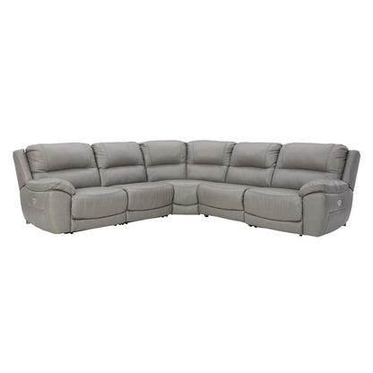 Signature Design by Ashley Dunleith Power Reclining Leather Match 5 pc Sectional U7160558/U7160546/U7160577/U7160546/U7160562 IMAGE 1