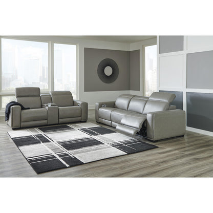 Signature Design by Ashley Correze Power Reclining Leather Match 3 pc Sectional U9420258/U9420246/U9420262 IMAGE 9