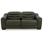 Signature Design by Ashley Center Line Power Reclining Leather Look 2 pc Sectional U6340458/U6340462 IMAGE 1