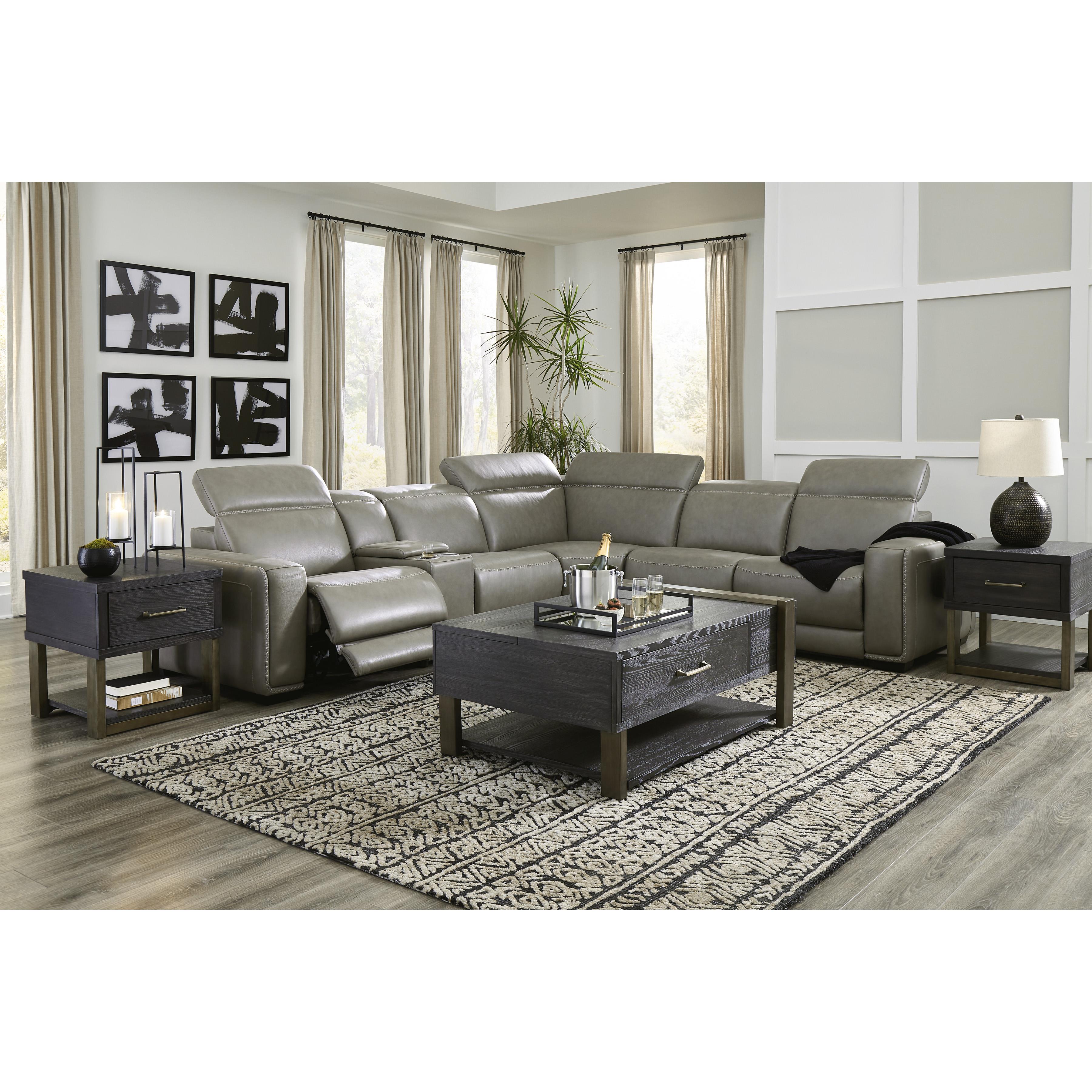 Signature Design by Ashley Correze Power Reclining Leather Match 6 pc Sectional U9420258/U9420257/U9420246A/U9420277/U9420246/U9420262 IMAGE 3