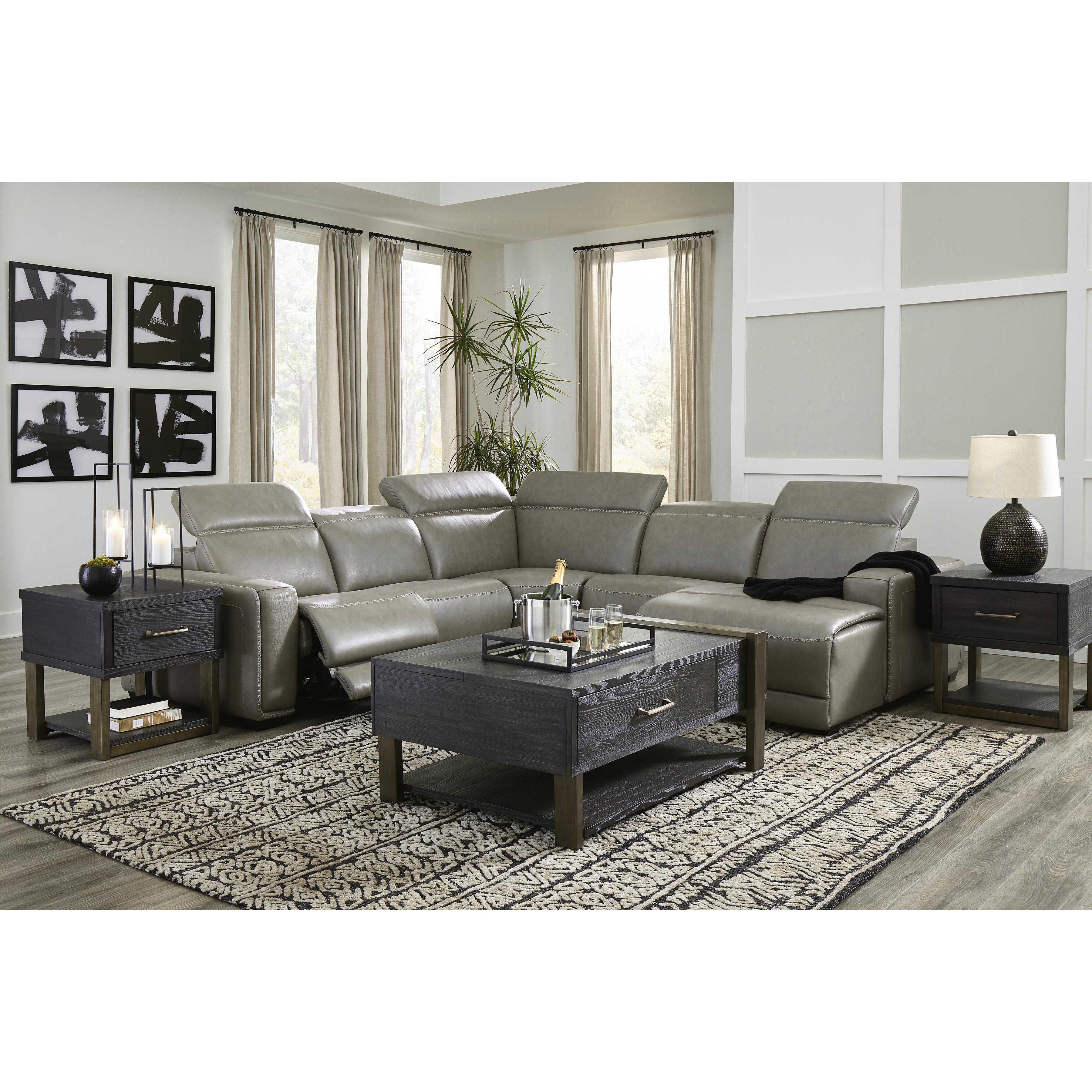 Signature Design by Ashley Correze Power Reclining Leather Match 5 pc Sectional U9420246/U9420246A/U9420258/U9420277/U9420297 IMAGE 3