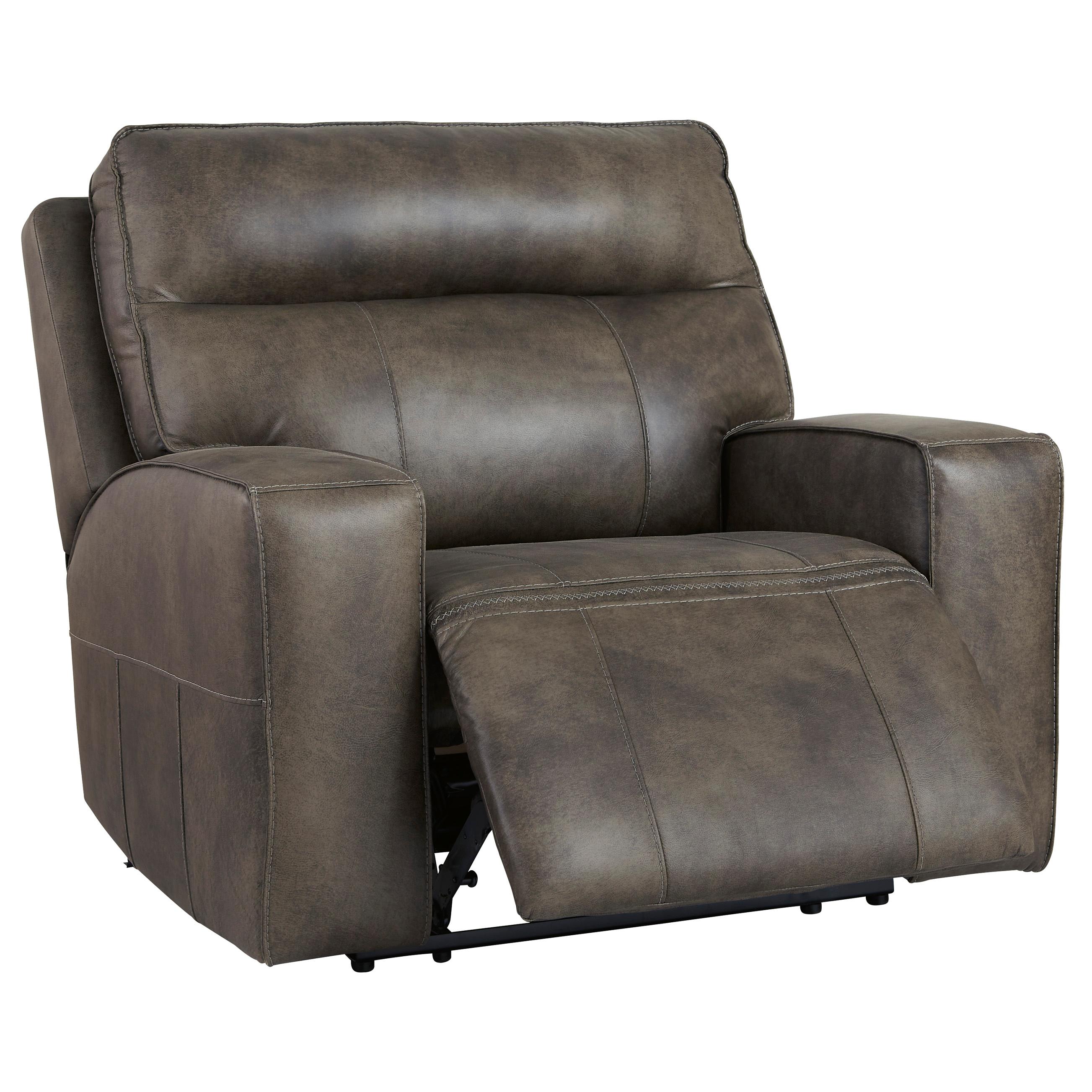 Signature Design by Ashley Game Plan Power Leather Recliner U1520582 IMAGE 2