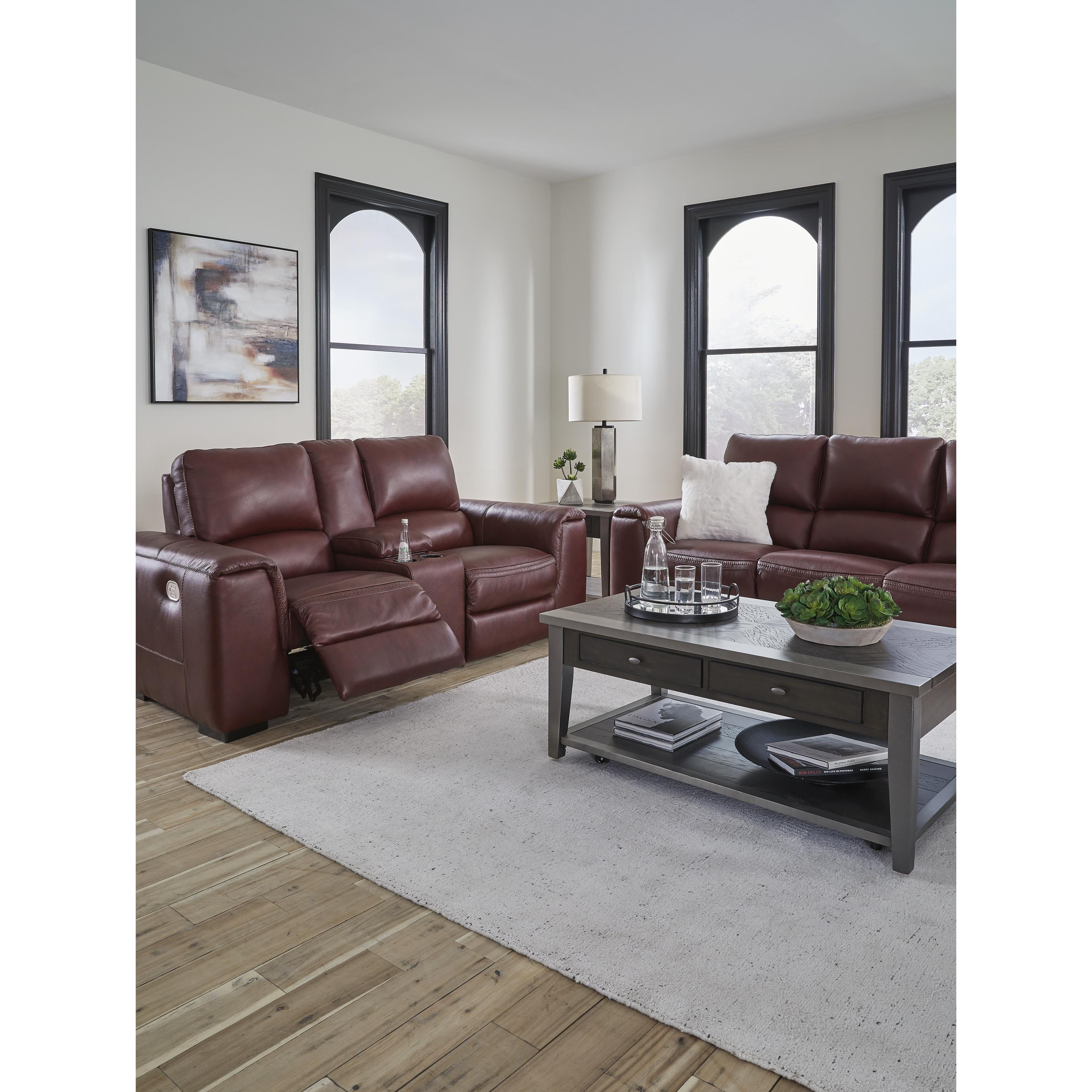 Signature Design by Ashley Alessandro Power Reclining Leather Match Sofa U2550115 IMAGE 17