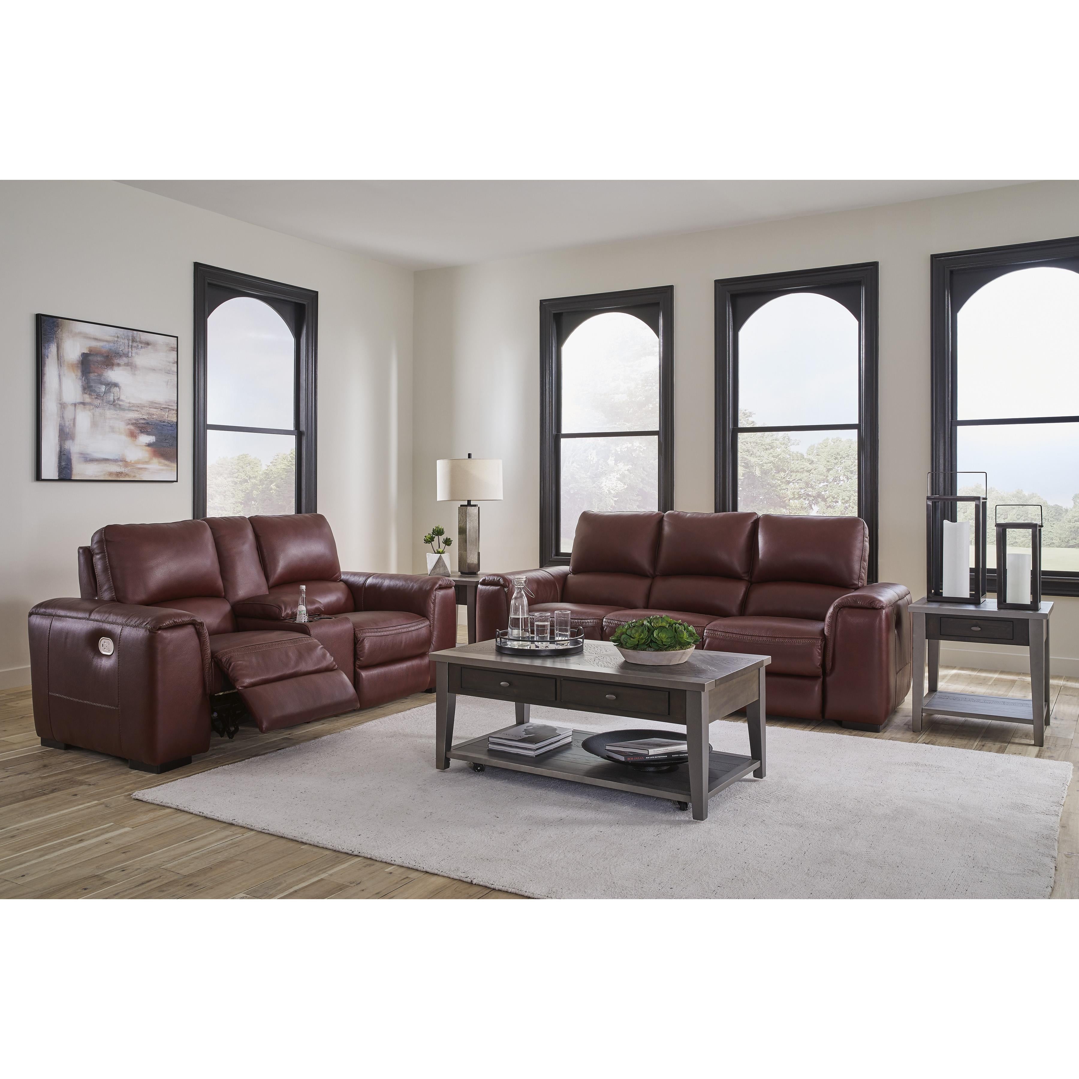 Signature Design by Ashley Alessandro Power Reclining Leather Match Loveseat U2550118 IMAGE 13