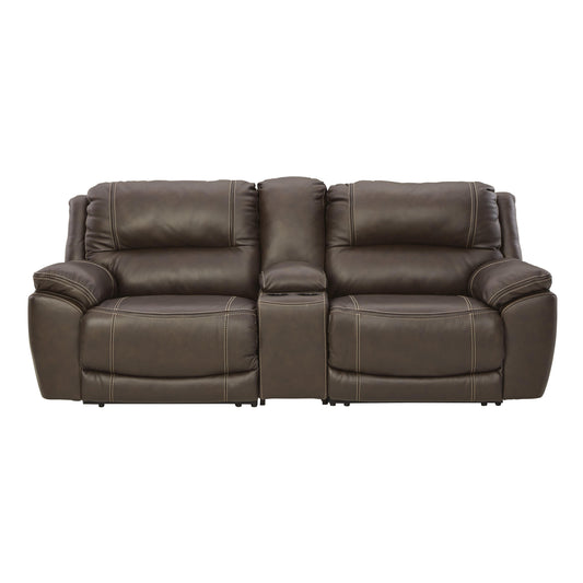 Signature Design by Ashley Dunleith Power Reclining Leather Match 3 pc Sectional U7160458/U7160457/U7160462 IMAGE 1