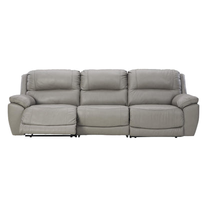 Signature Design by Ashley Dunleith Power Reclining Leather Match 3 pc Sectional U7160558/U7160546/U7160562 IMAGE 2