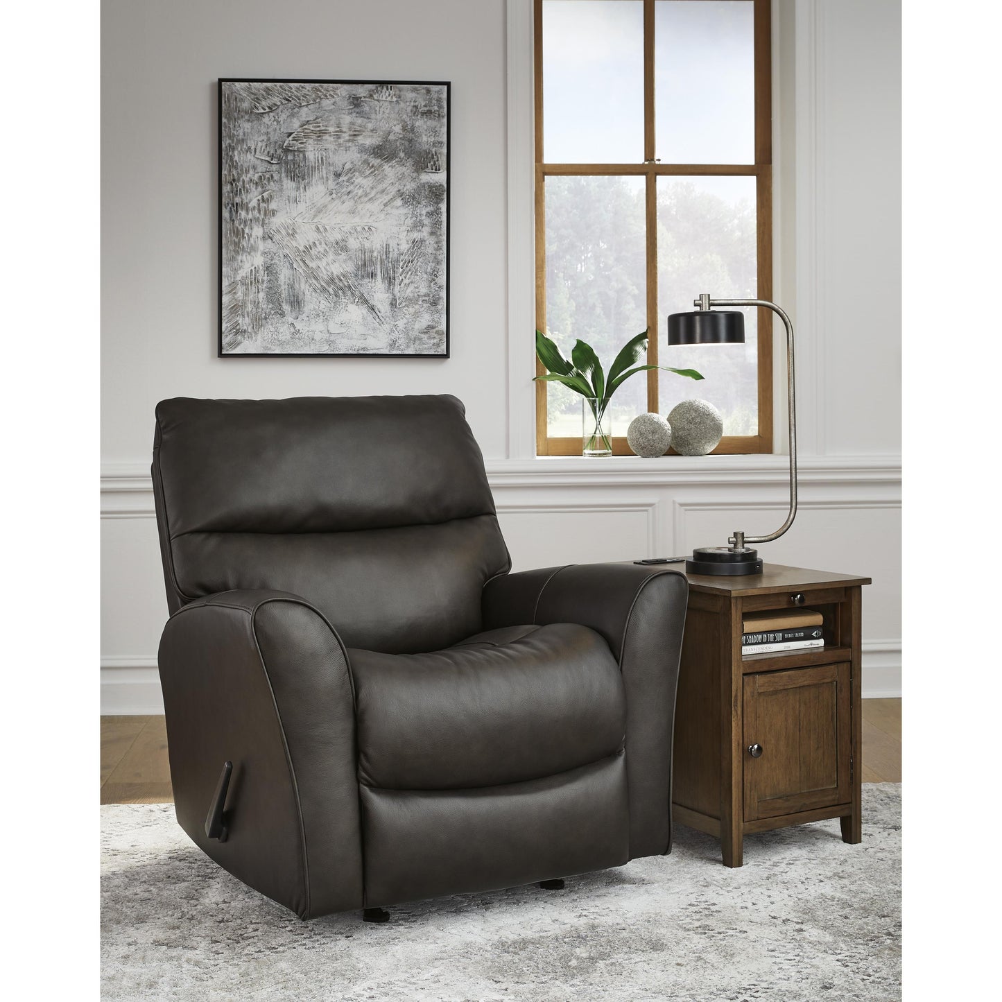 Signature Design by Ashley McAleer Rocker Leather Match Recliner U4460425 IMAGE 5