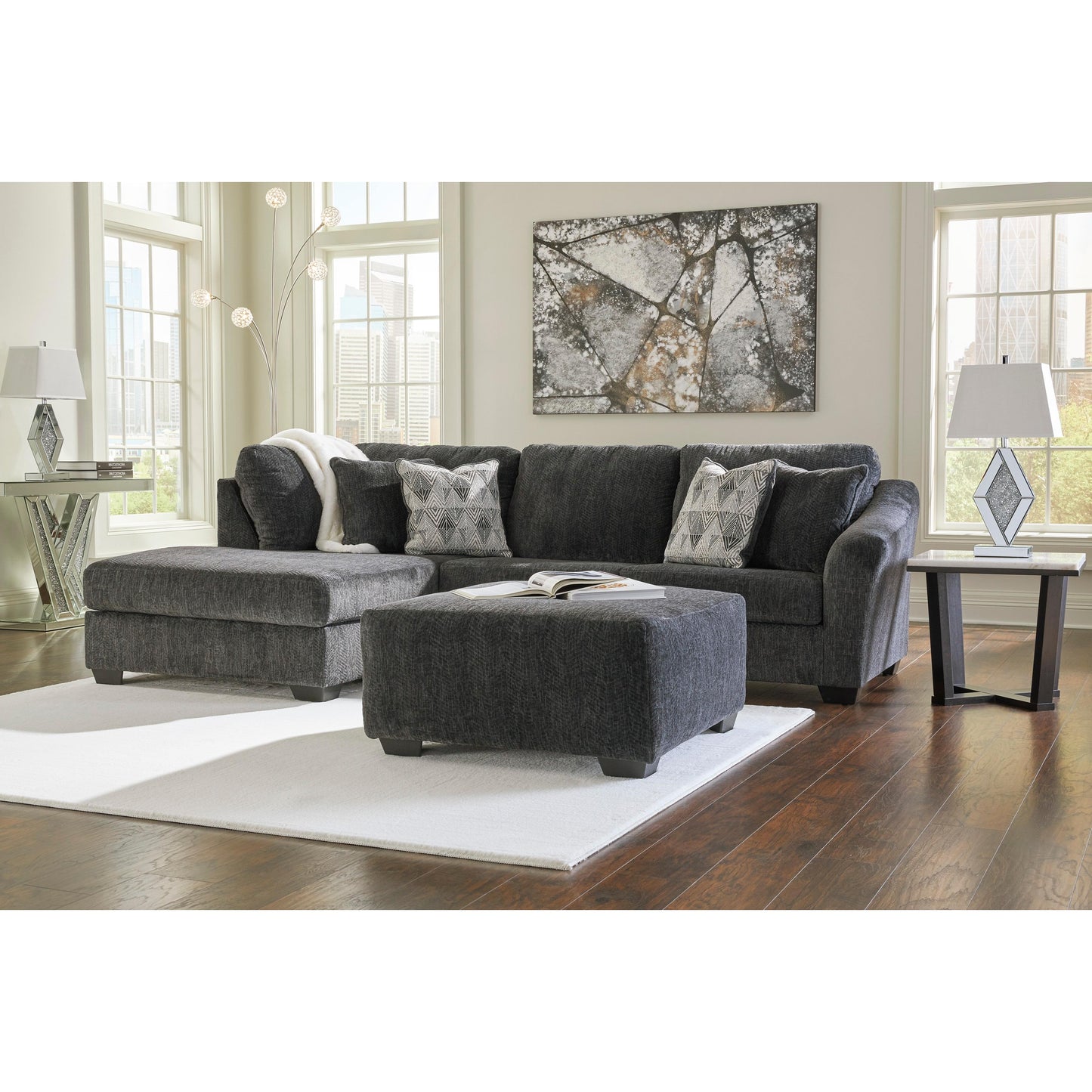 Signature Design by Ashley Biddeford Fabric 2 pc Sectional 3550416/3550467 IMAGE 6