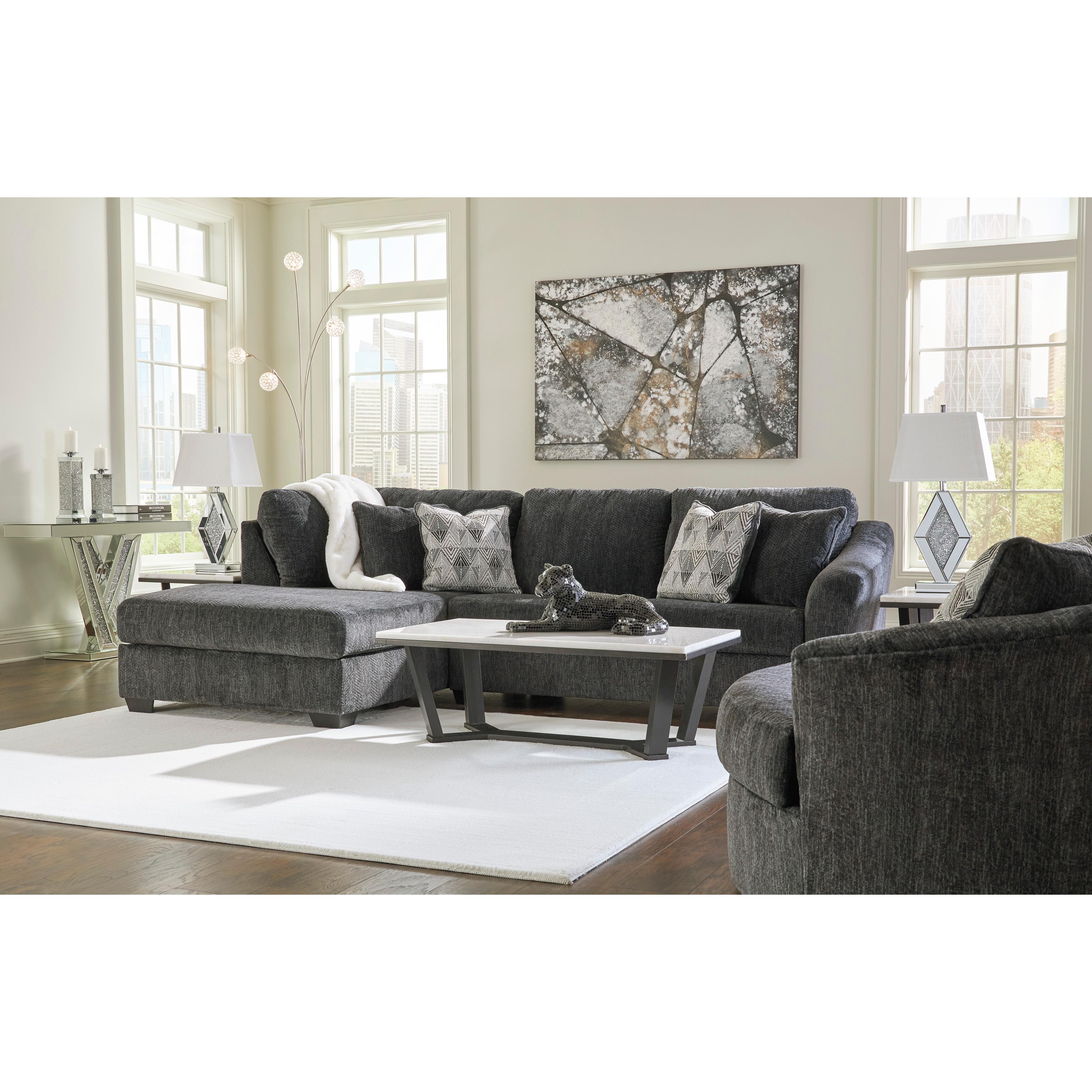 Signature Design by Ashley Biddeford Fabric Full Sleeper Sectional 3550416/3550483 IMAGE 5