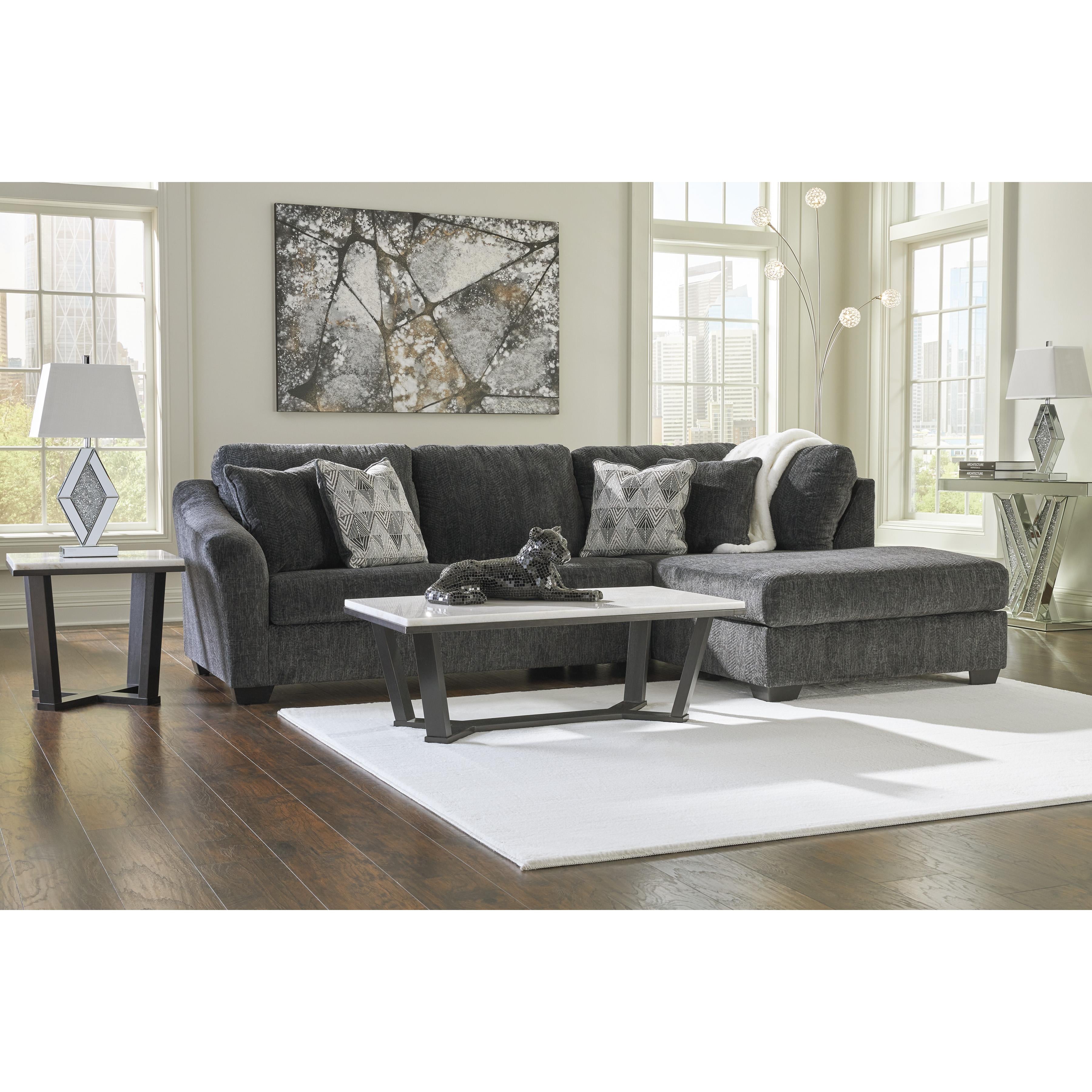 Signature Design by Ashley Biddeford Fabric Full Sleeper Sectional 3550410/3550417 IMAGE 4