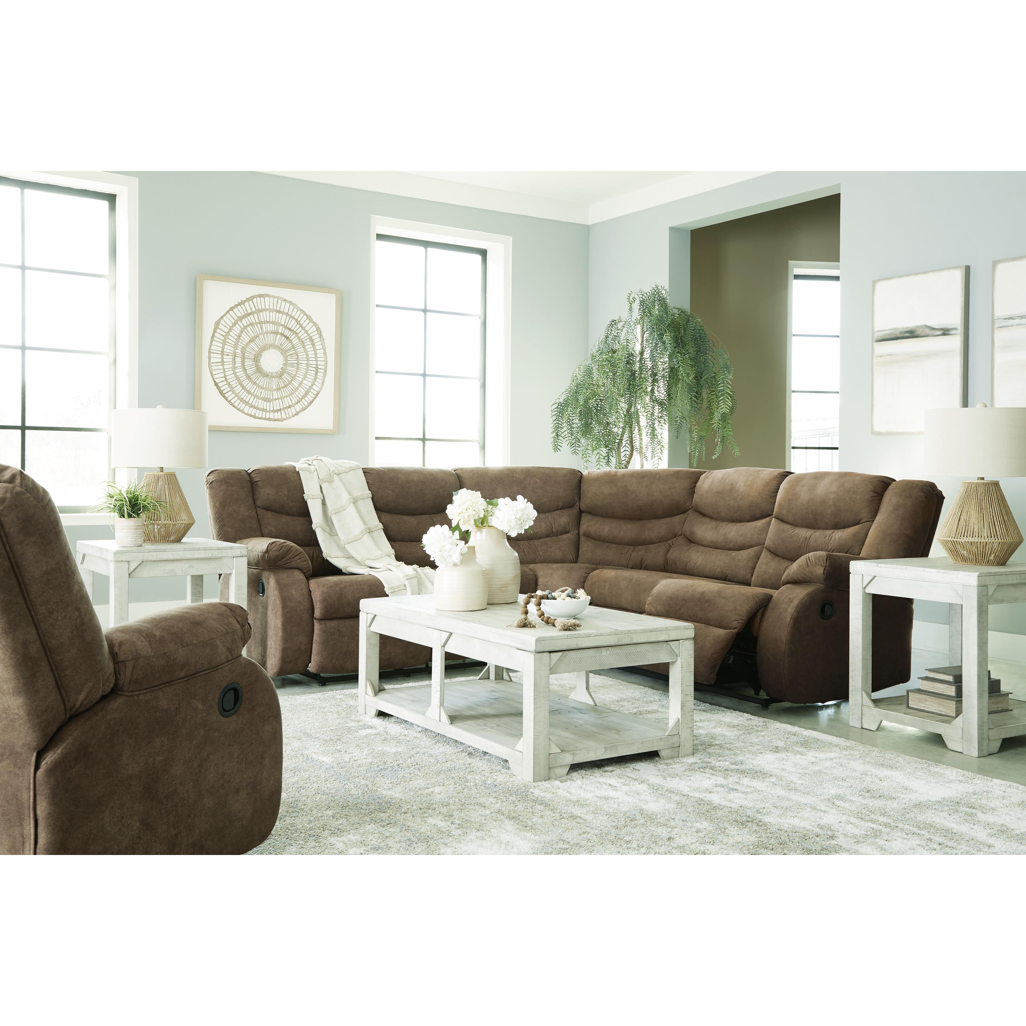 Signature Design by Ashley Partymate Reclining Leather Look 2 pc Sectional 3690248/3690250 IMAGE 8