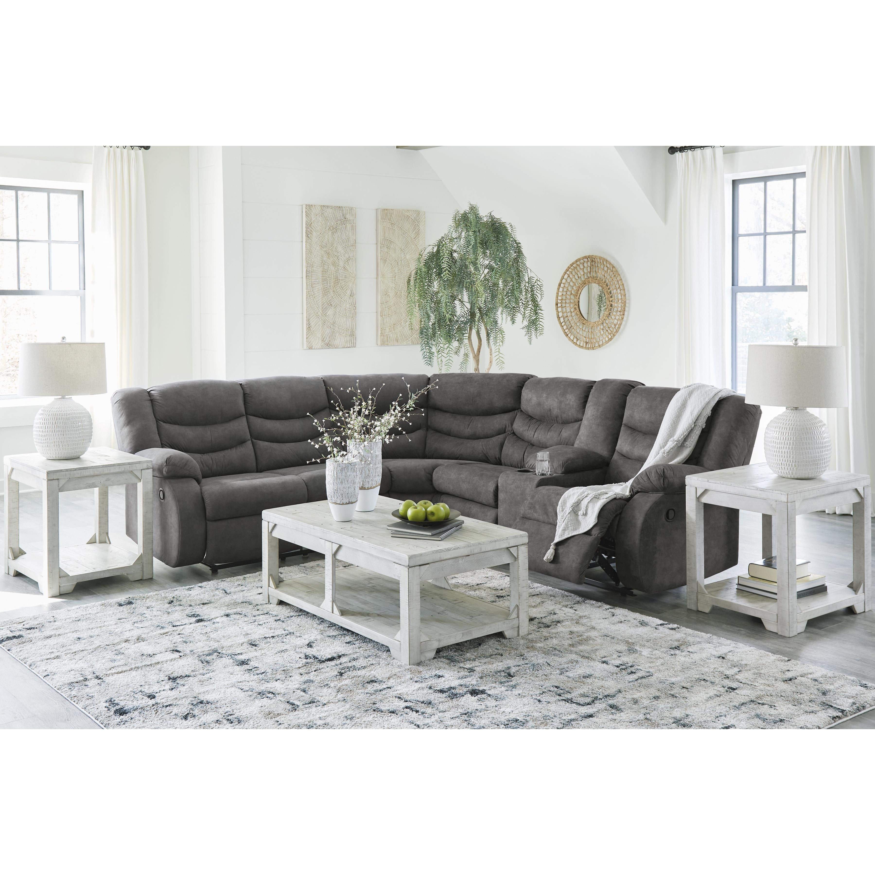 Signature Design by Ashley Partymate Reclining Leather Look 2 pc Sectional 3690348/3690349 IMAGE 6