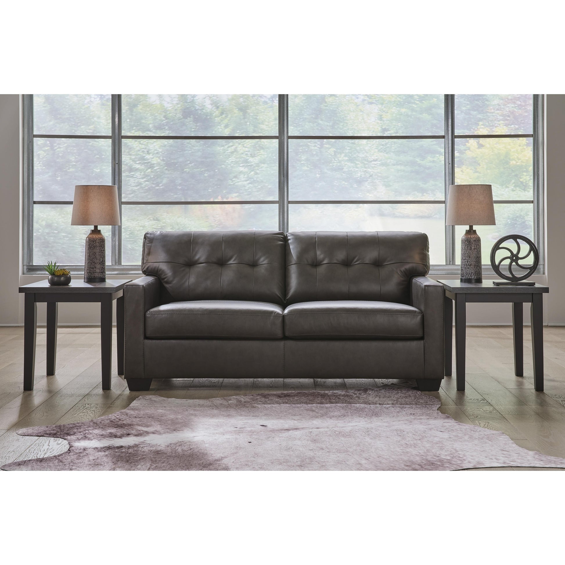 Signature Design by Ashley Belziani Stationary Leather Match Sofa 5470638 IMAGE 5