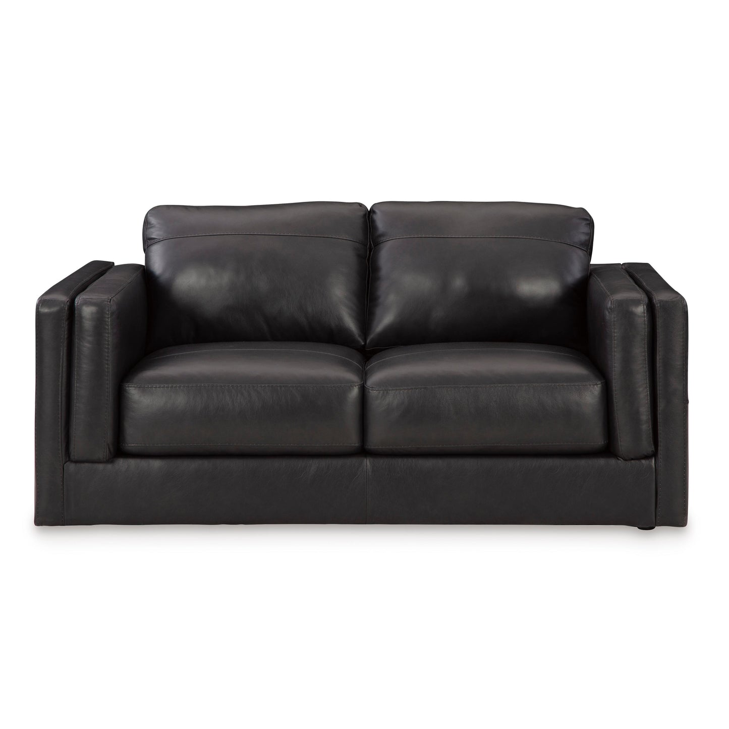 Signature Design by Ashley Amiata Stationary Leather Match Loveseat 5740535 IMAGE 2