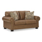 Signature Design by Ashley Carianna Stationary Leather Match Loveseat 5760435 IMAGE 1