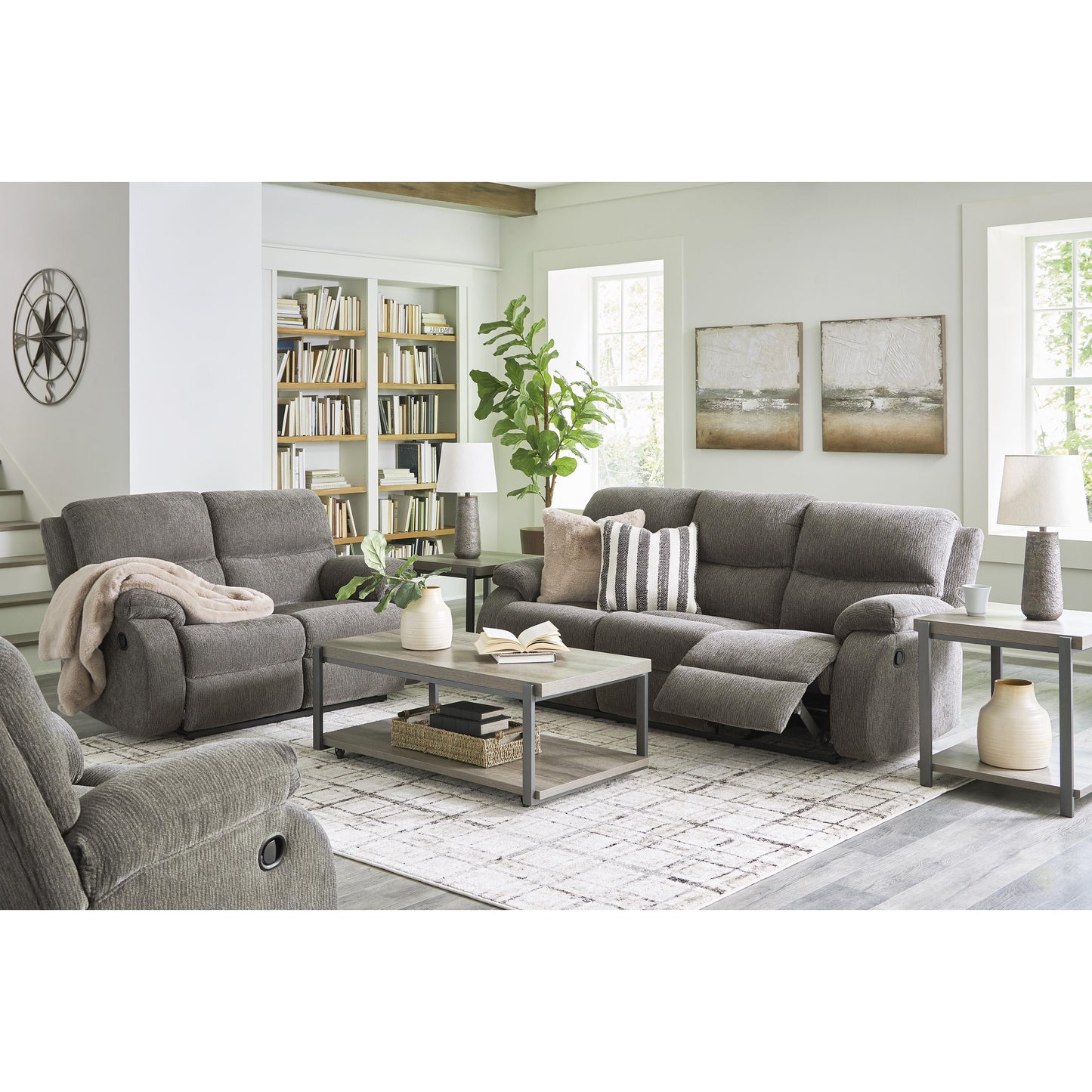 Signature Design by Ashley Scranto Reclining Fabric Loveseat 6650286 IMAGE 12