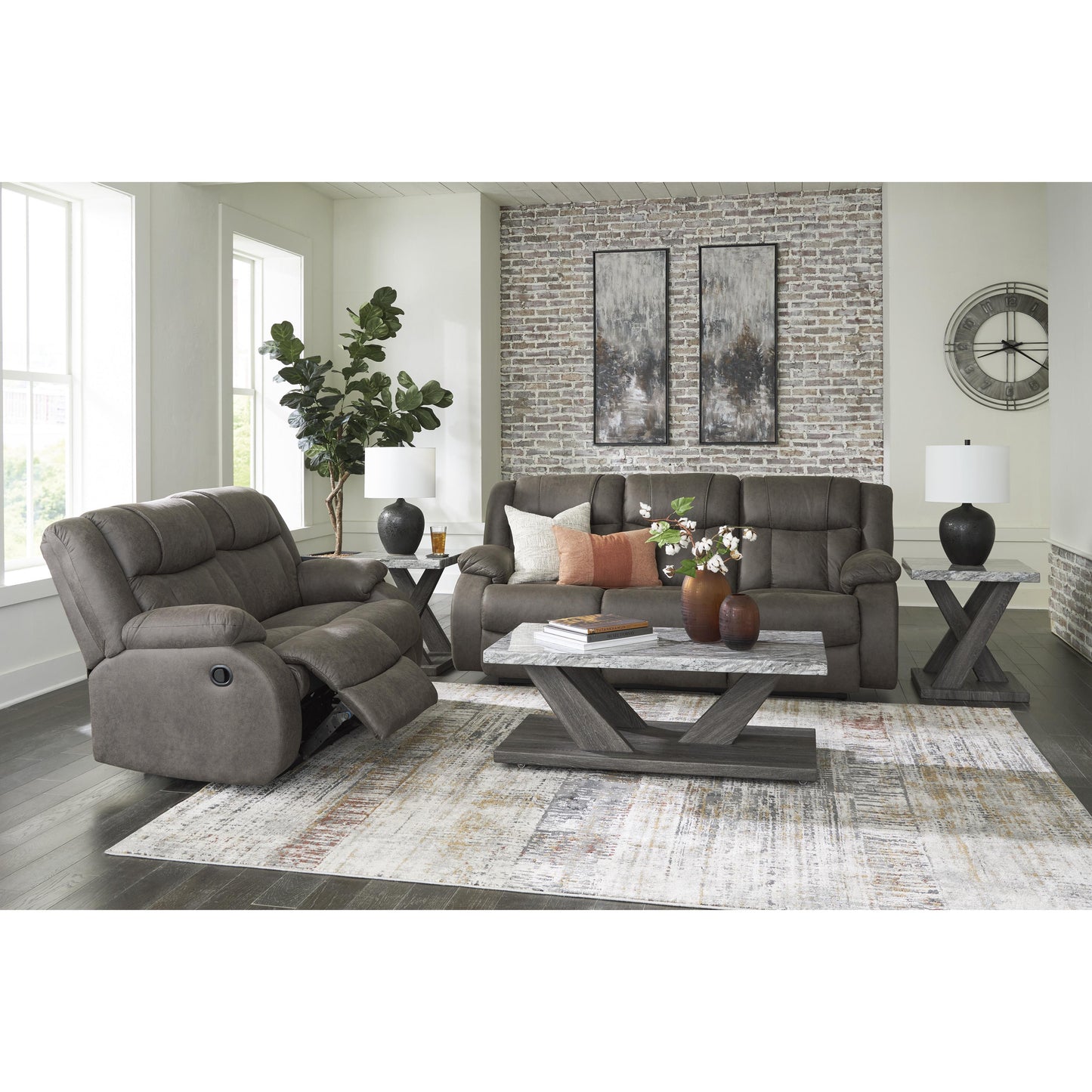 Signature Design by Ashley First Base Reclining Leather Look Sofa 6880488 IMAGE 10