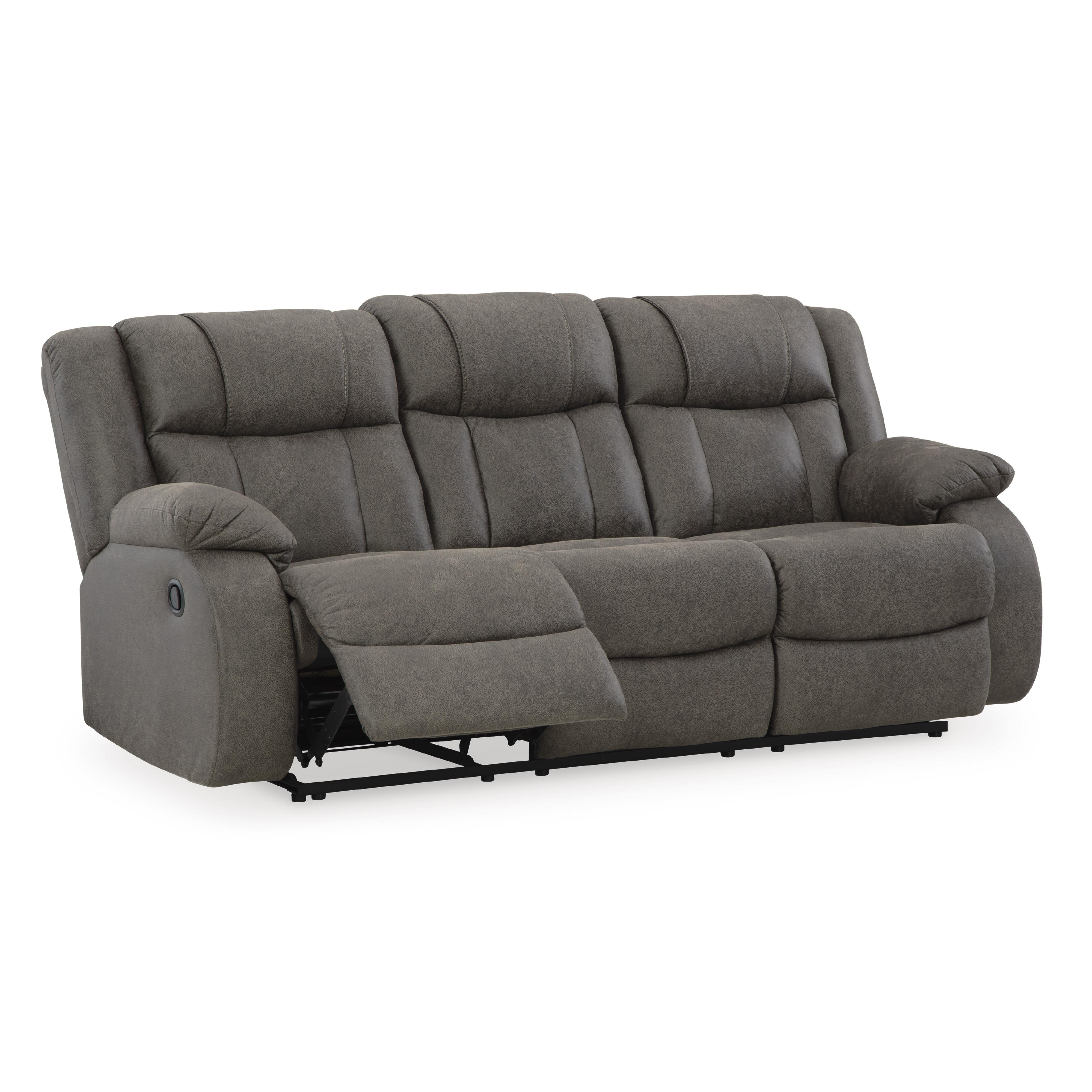 Signature Design by Ashley First Base Reclining Leather Look Sofa 6880488 IMAGE 2