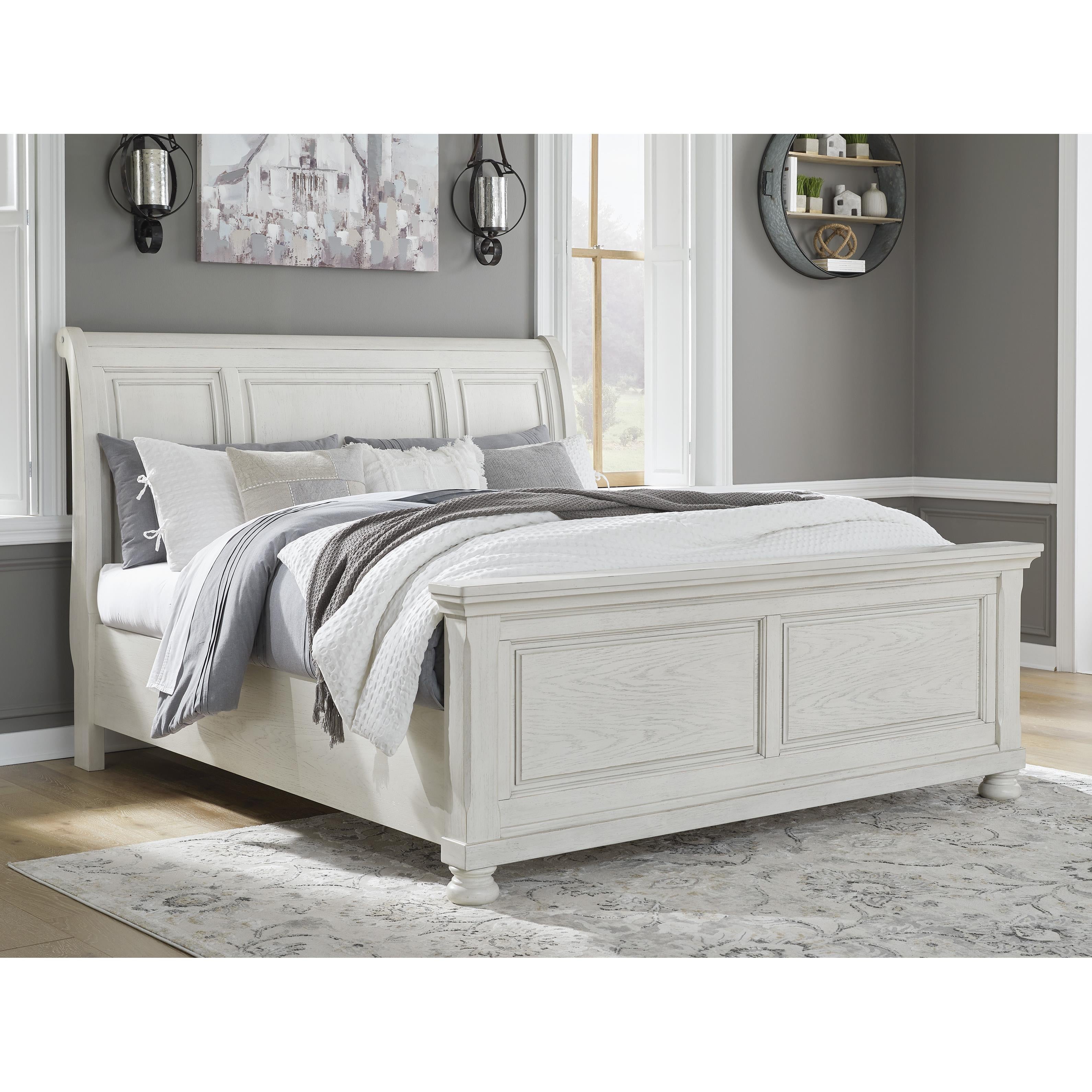 Signature Design By Ashley Robbinsdale King Sleigh Bed B742-78/B742-56 ...