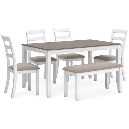 Signature Design by Ashley Stonehollow 6 pc Dinette D382-325 IMAGE 1