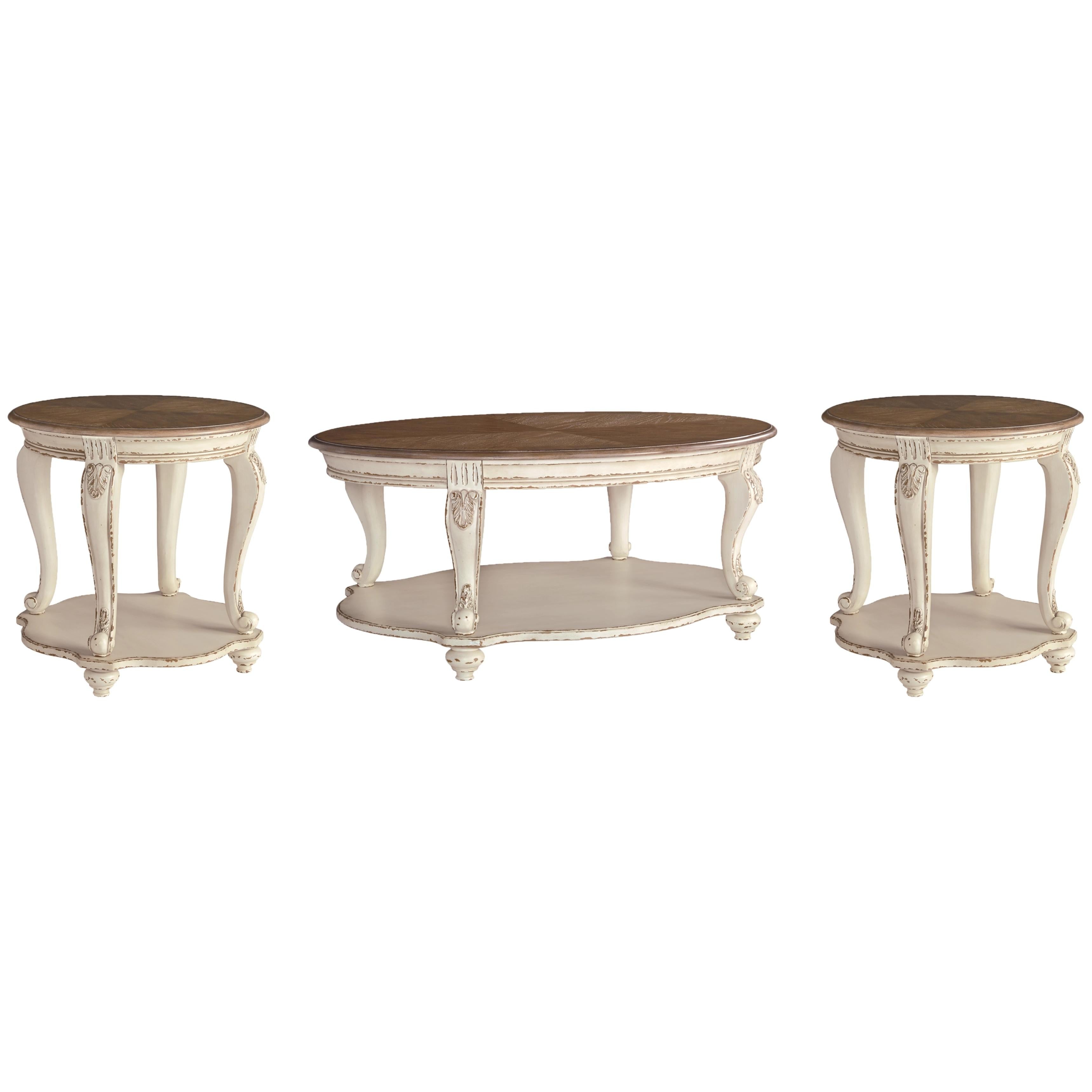 Signature Design by Ashley Realyn Occasional Table Set T743-0/T743-6/T743-6 IMAGE 1