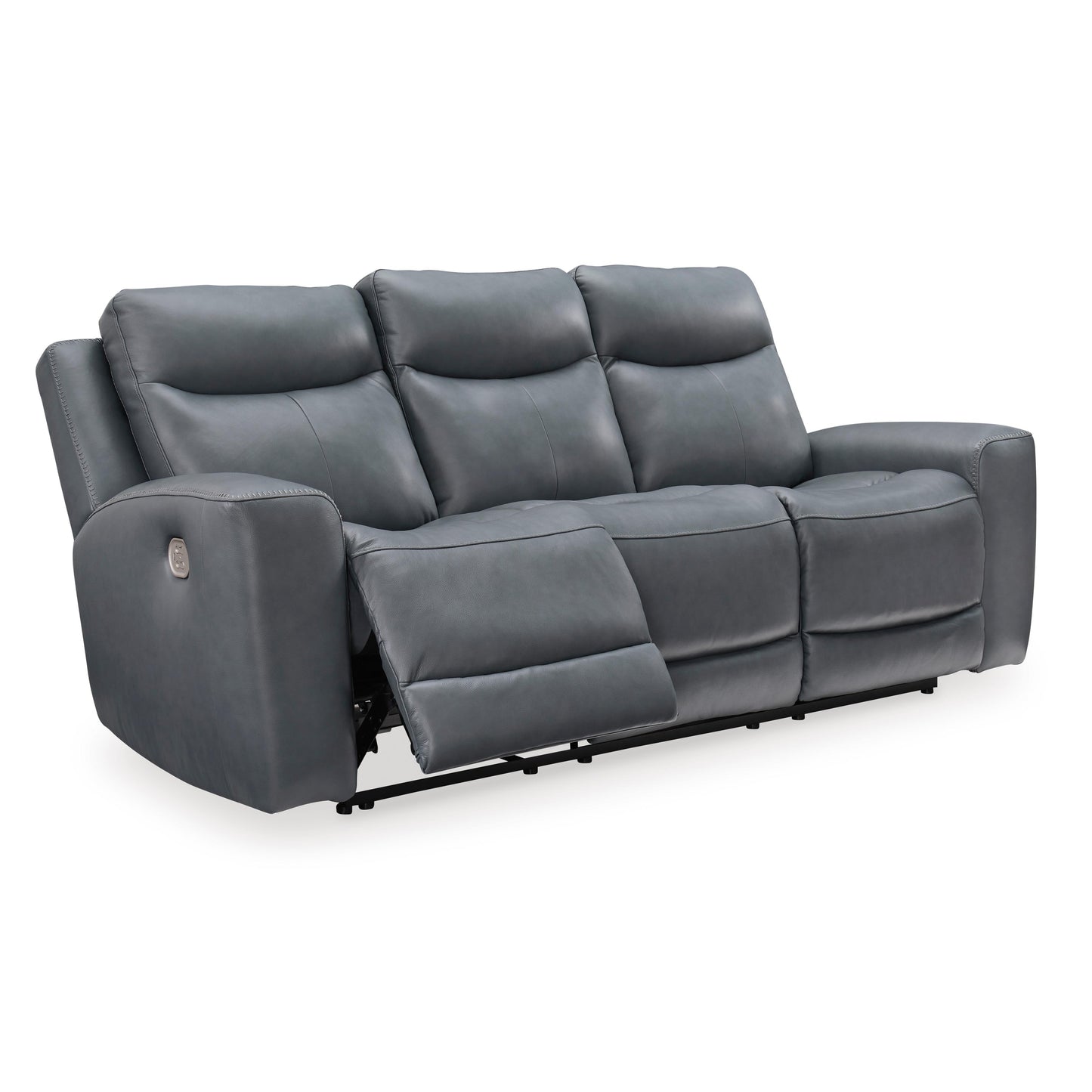 Signature Design by Ashley Mindanao Power Reclining Leather Match Sofa U5950415 IMAGE 2