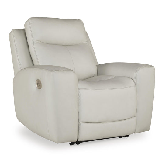 Signature Design by Ashley Mindanao Power Leather Match Recliner U5950513 IMAGE 1