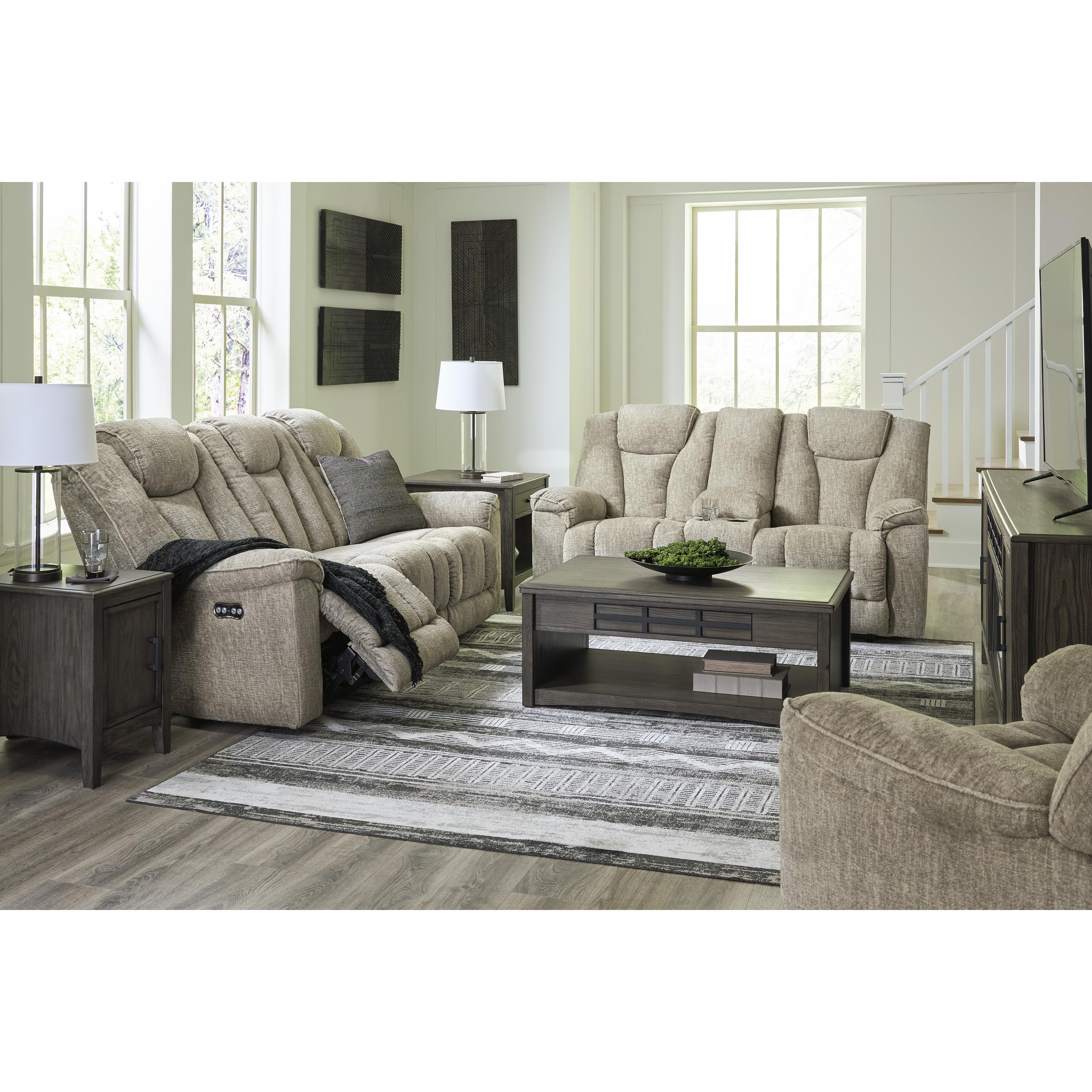 Signature Design by Ashley Hindmarsh Power Reclining Fabric Loveseat 9030918 IMAGE 20