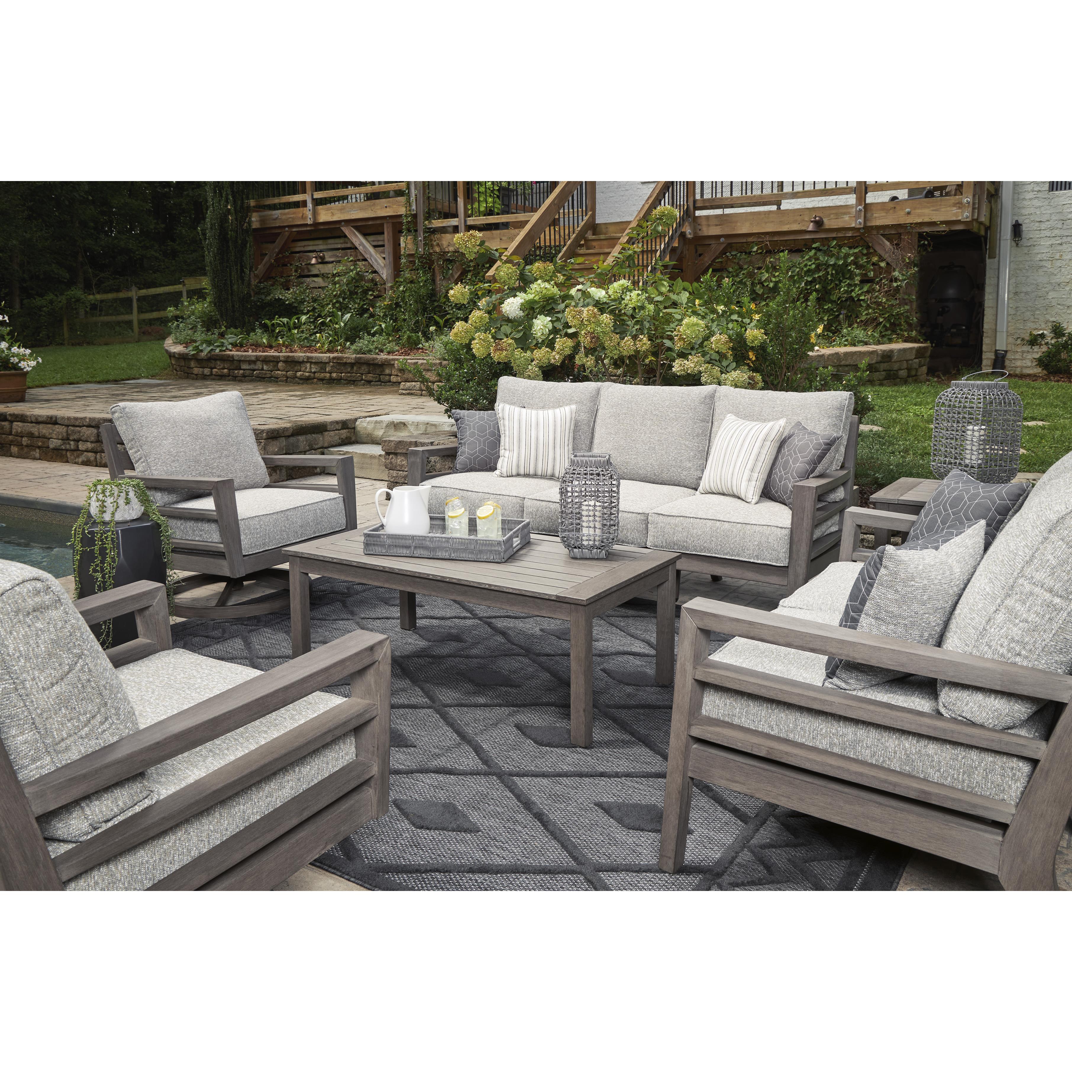 Signature Design by Ashley Hillside Barn P564-821 Swivel Lounge with Cushion