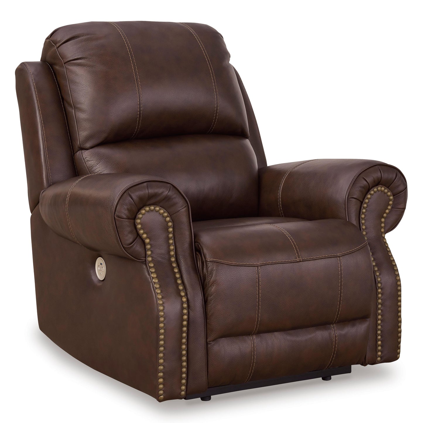 Signature Design by Ashley Freyeburg Power Leather Match Recliner with Wall Recline U9021406 IMAGE 1