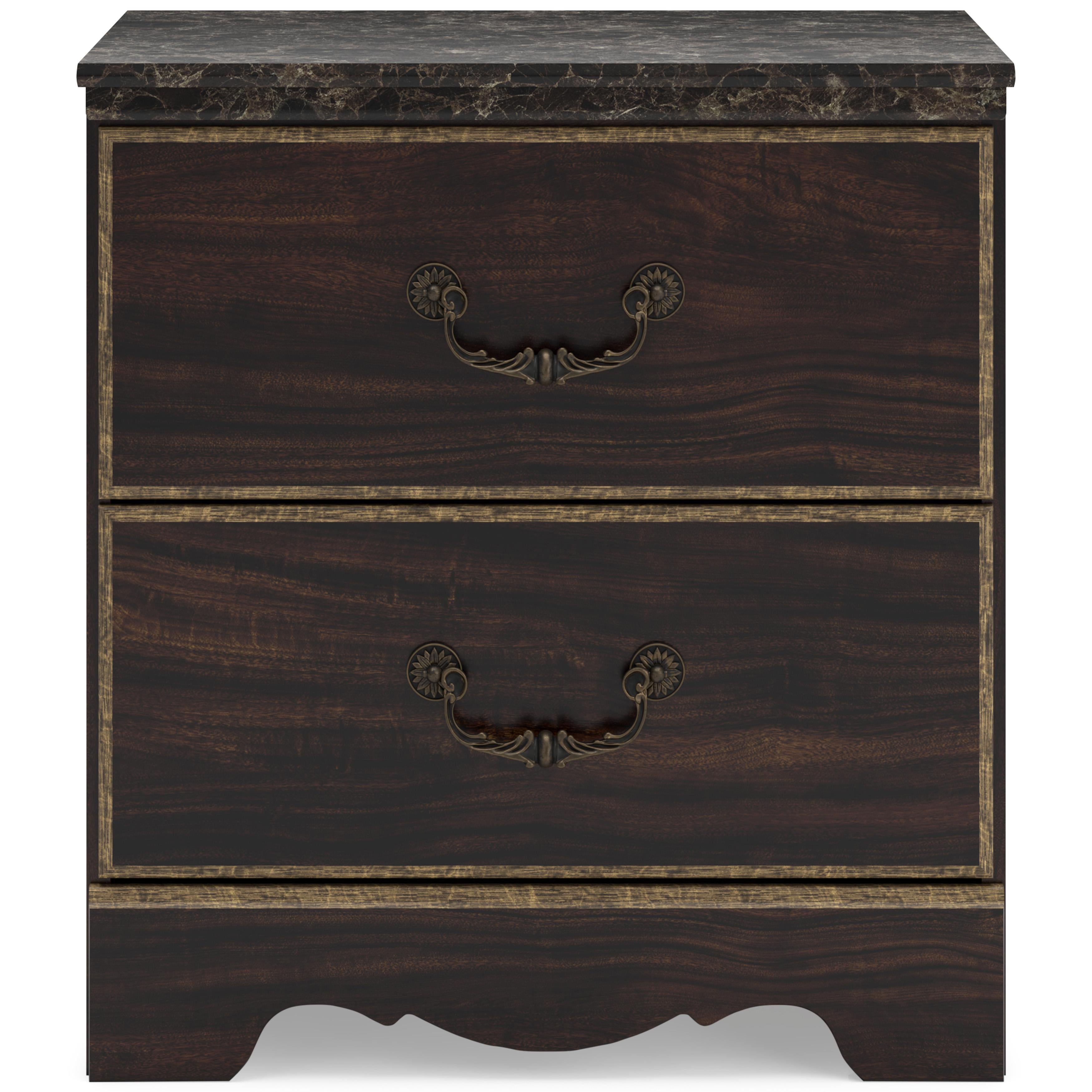 Signature Design by Ashley Glosmount 2-Drawer Nightstand B1055-92 IMAGE 3