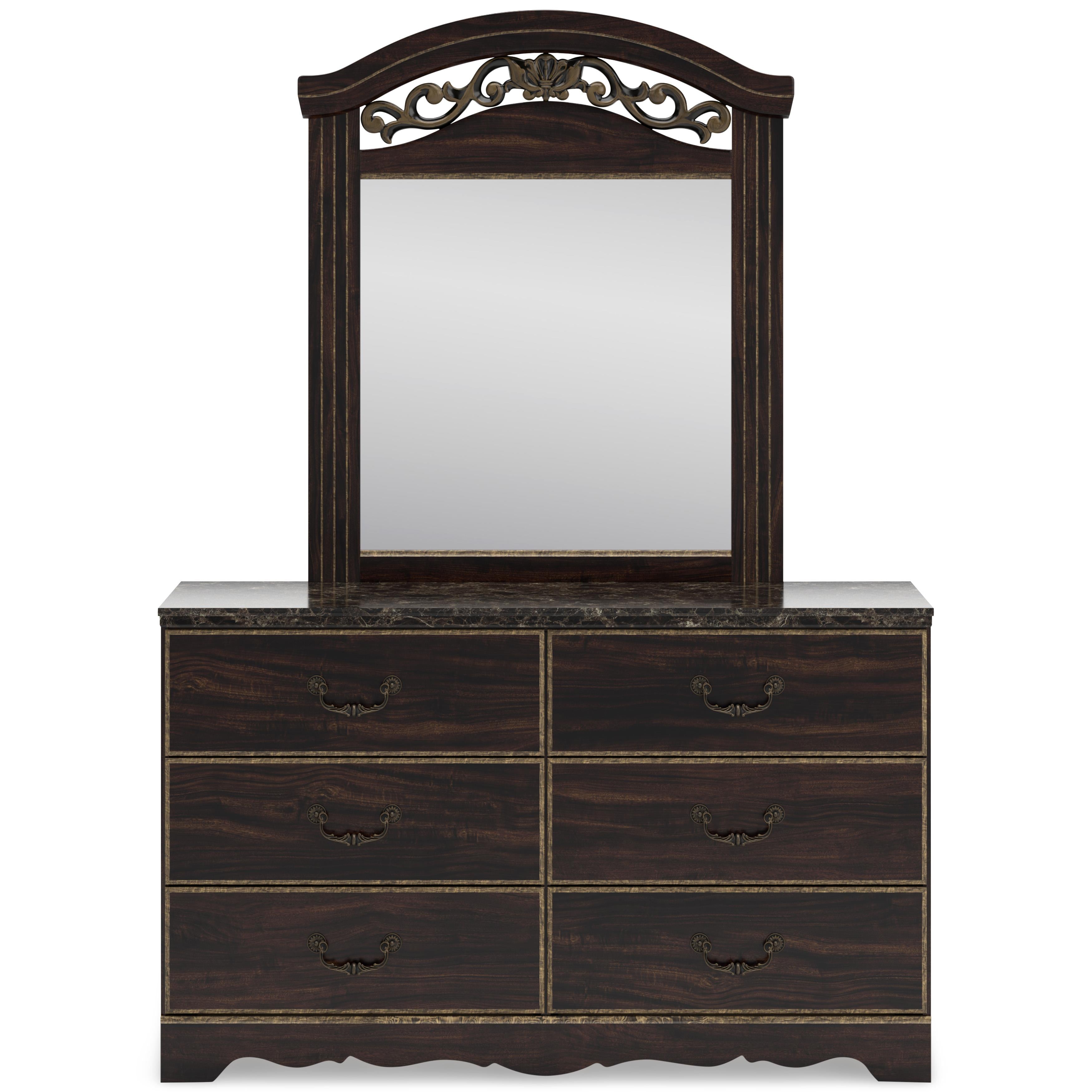 Signature Design by Ashley Glosmount Dresser with Mirror B1055-231/B1055-36 IMAGE 3